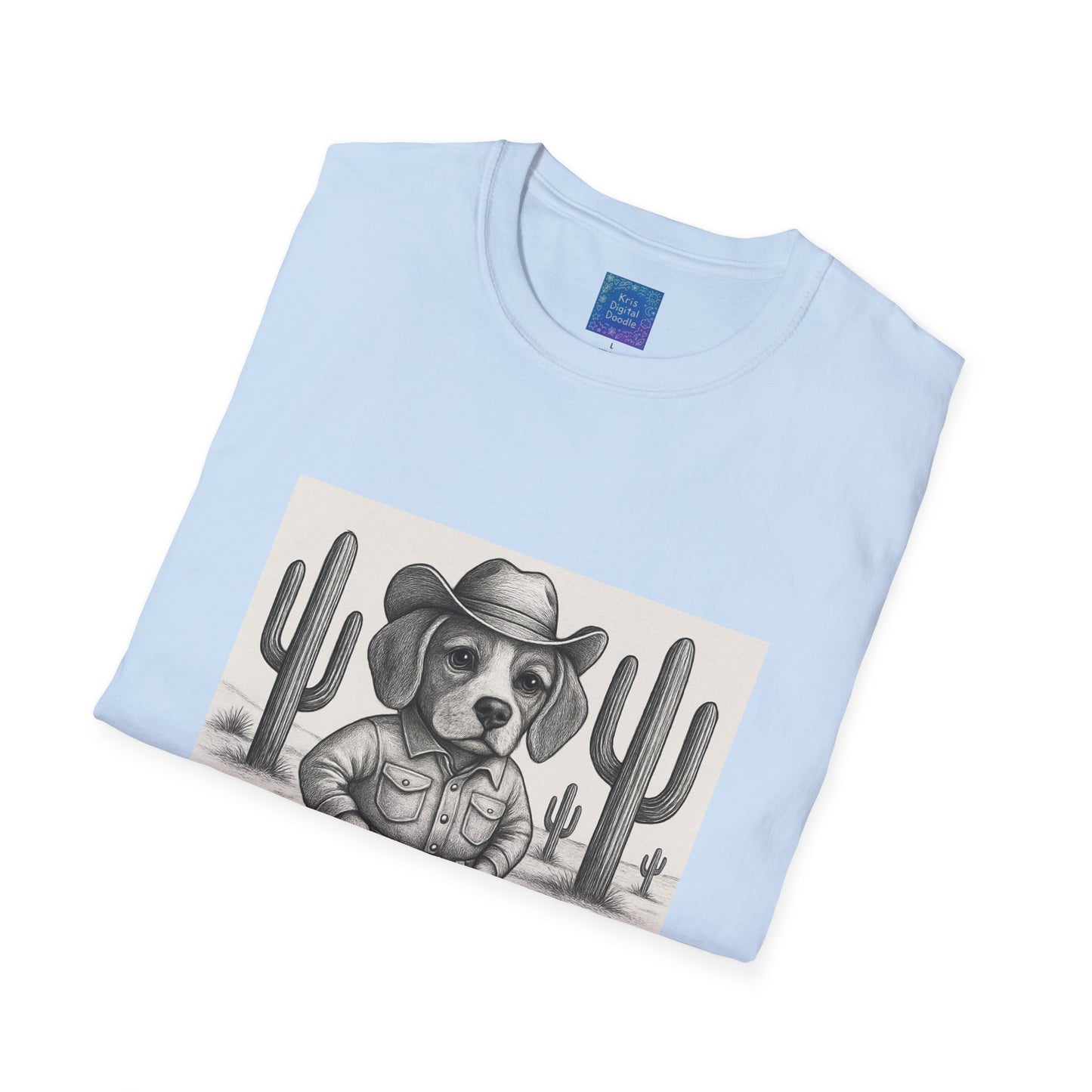 Cowboy Dog T-Shirt, Funny Western Desert Graphic Tee