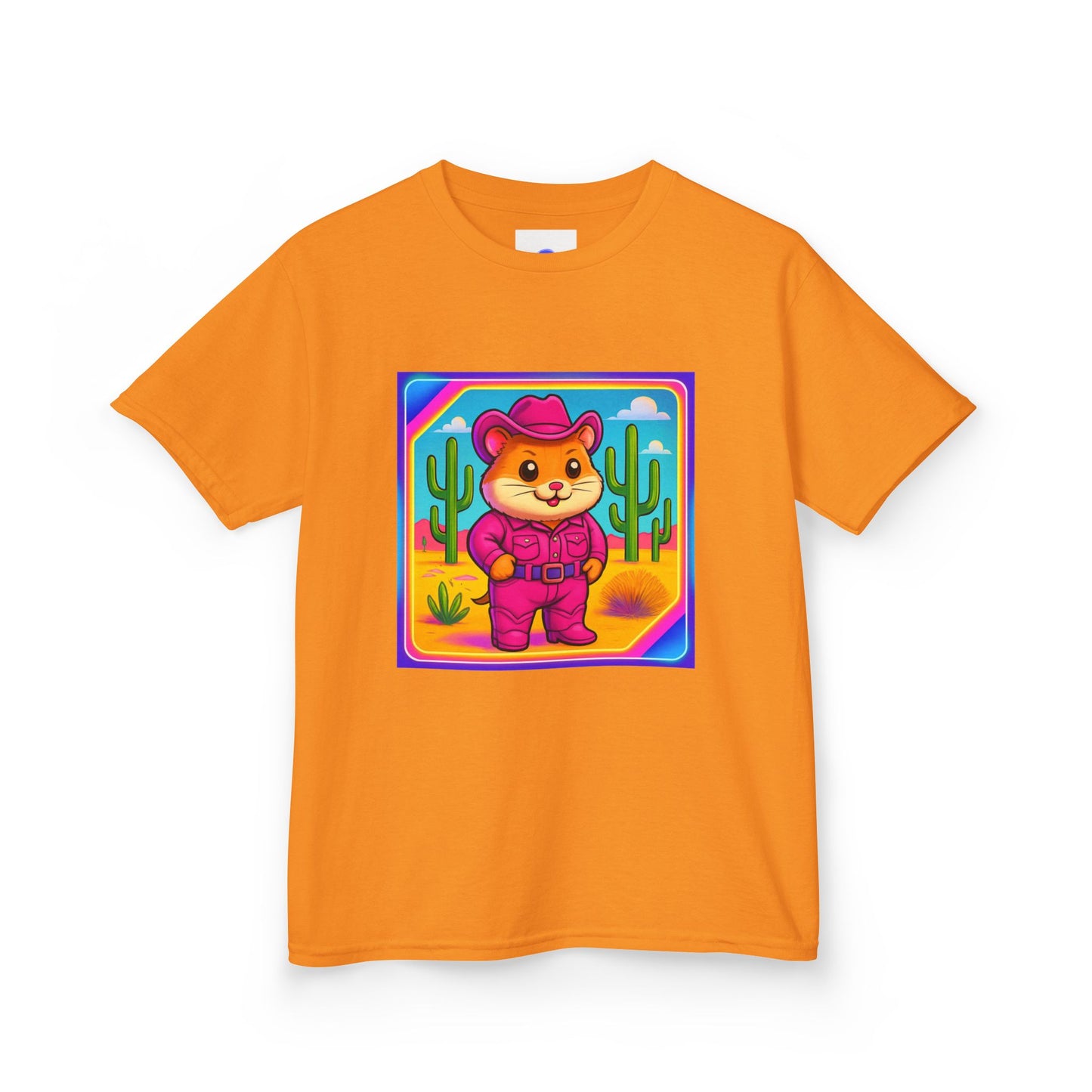 Whimsical Cowboy Hamster T-Shirt, Cute Western Desert Animal Tee, boys girls, unisex, cowgirl