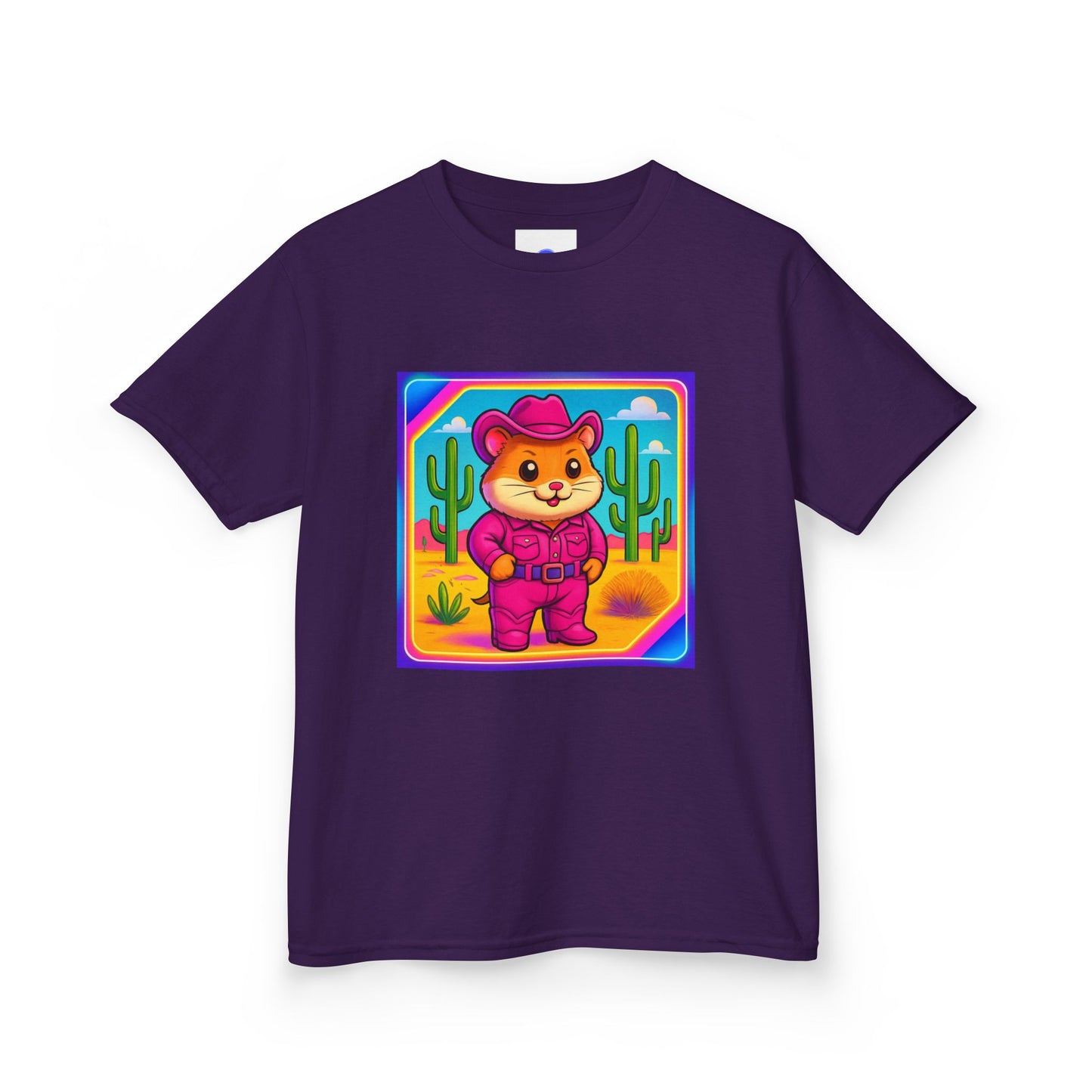 Whimsical Cowboy Hamster T-Shirt, Cute Western Desert Animal Tee, boys girls, unisex, cowgirl