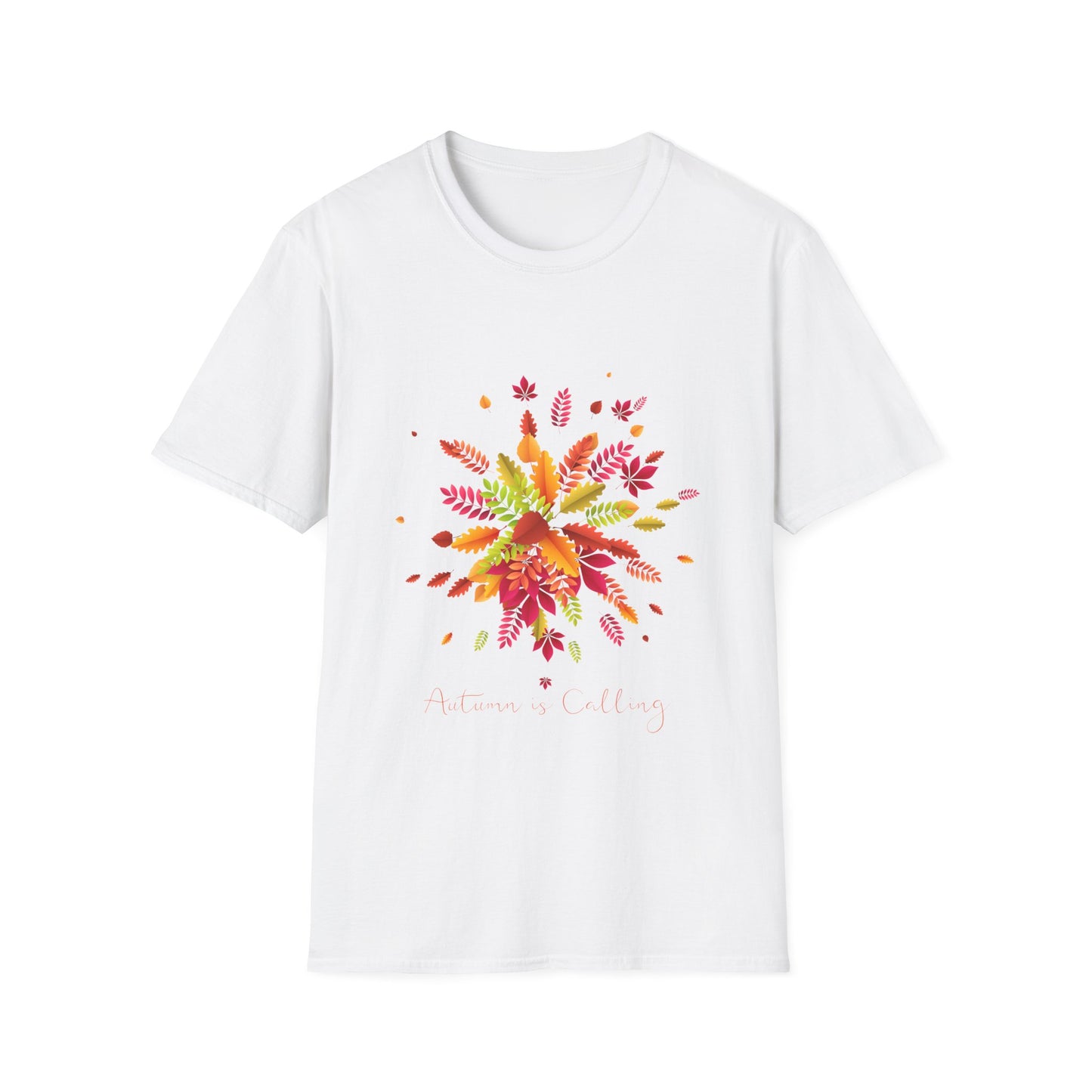 Autumn Is Calling Fall Leaves Graphic T Shirt Seasonal Fashion Tee Unisex Soft style T Shirt