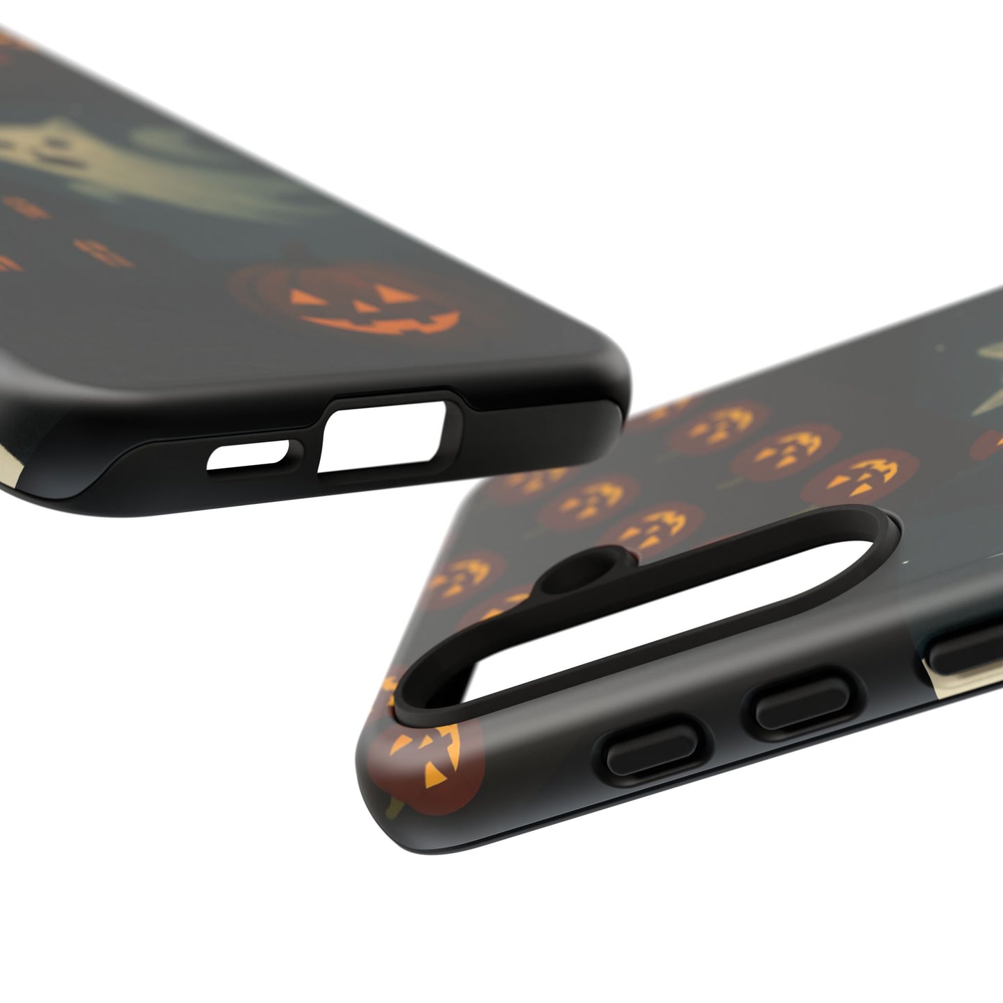 Phone Case, Halloween Haunted House Cat Ghost iPhone 16, 15, 14, Pixel 8, 6 Samsung Galaxy 25, 24, 23