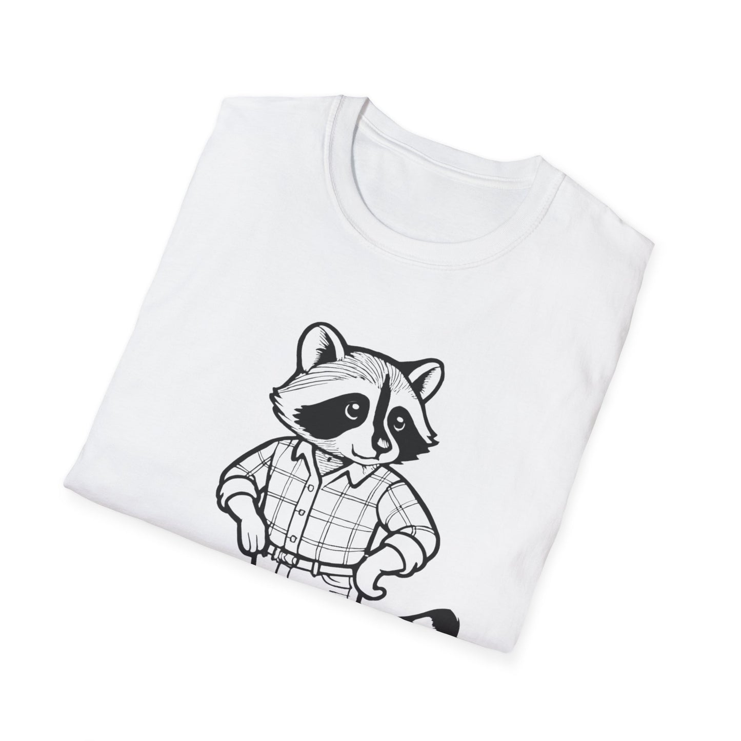Cowboy Raccoon Graphic Tee Western Country Animal Shirt