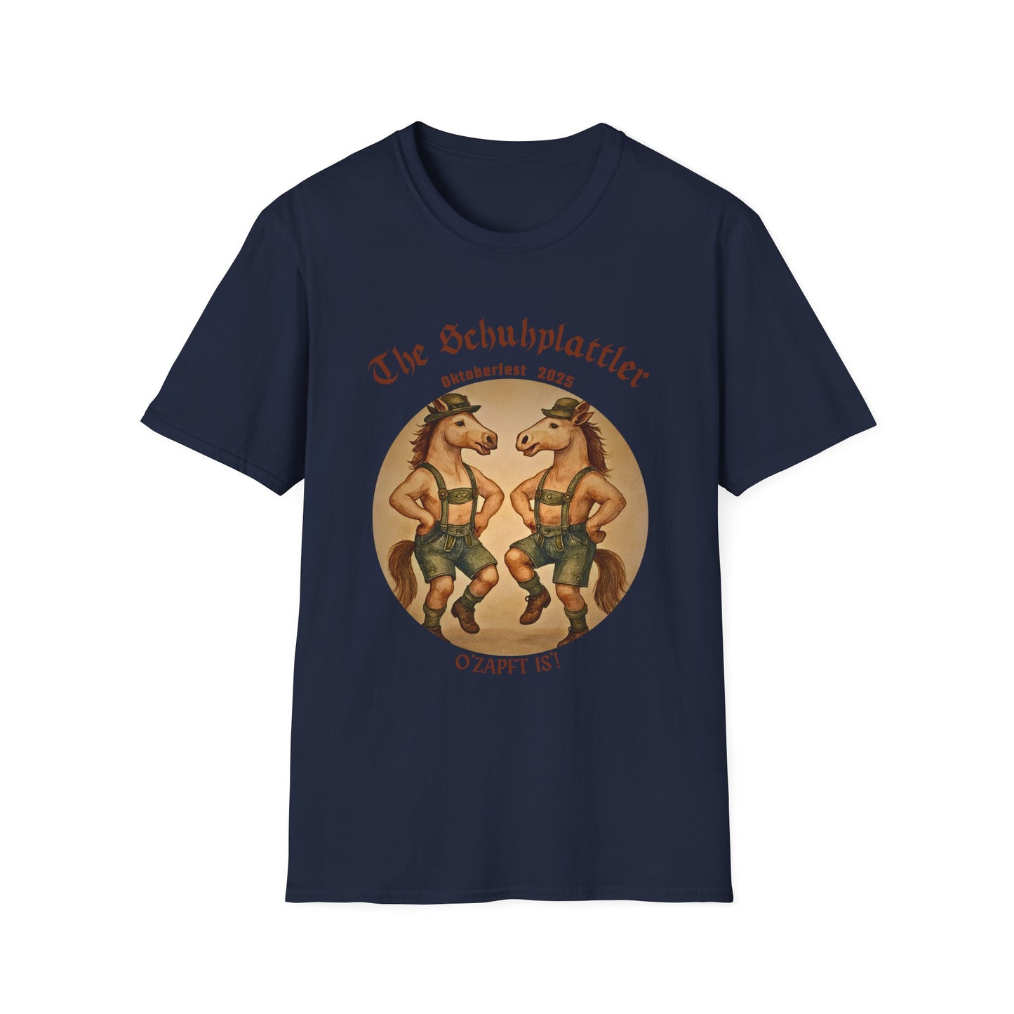 Oktoberfest Horse Dancer T Shirt Funny Bavarian Schuhplattler Tee Unisex Soft style T Shirt