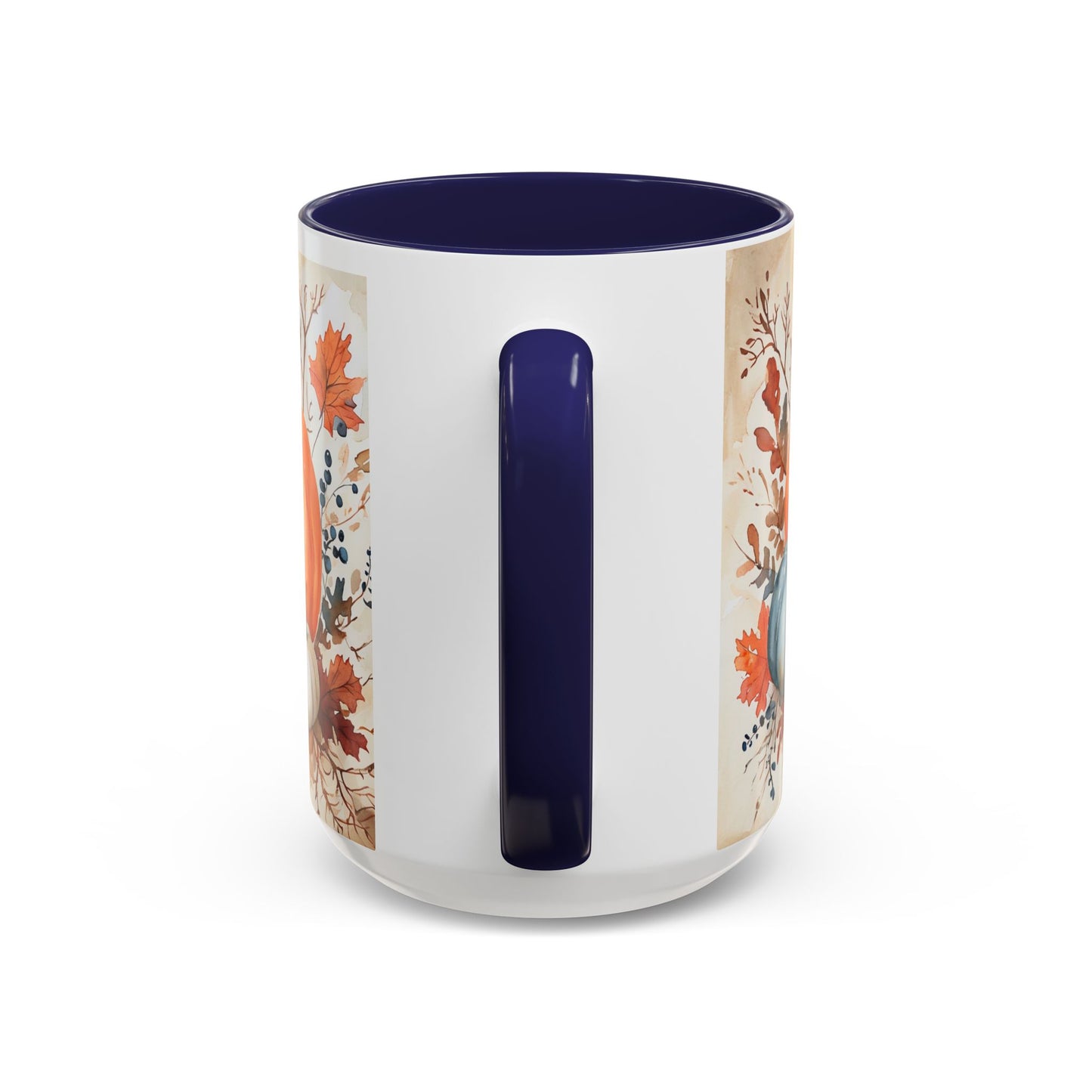 Pumpkin Fall Mug, Autumn Harvest Coffee Cup with Rustic Pumpkin Design