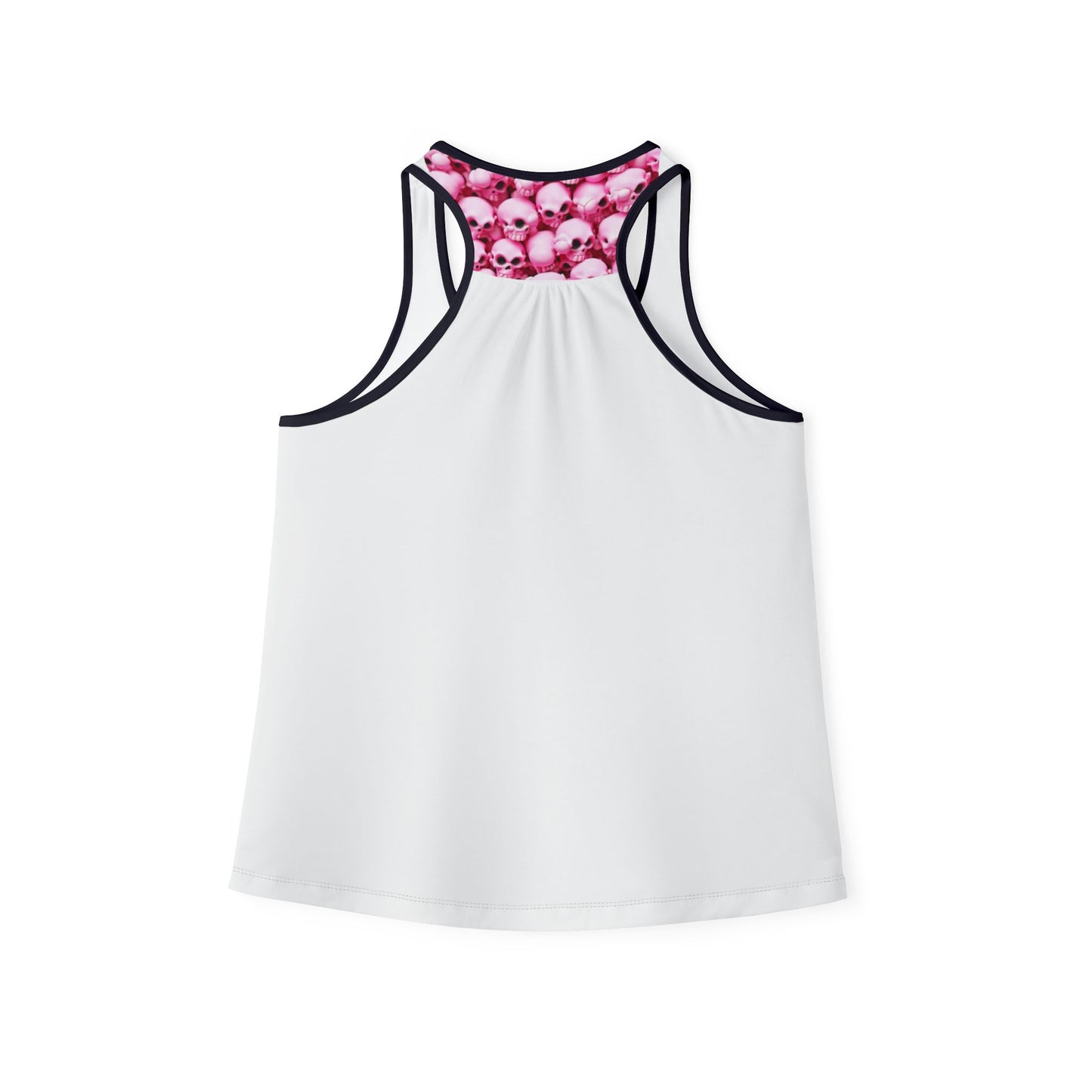 Haunted House Halloween Tank Top Pink Gothic Spooky Skeleton Shirt Womens Racerback Women's Tank Top