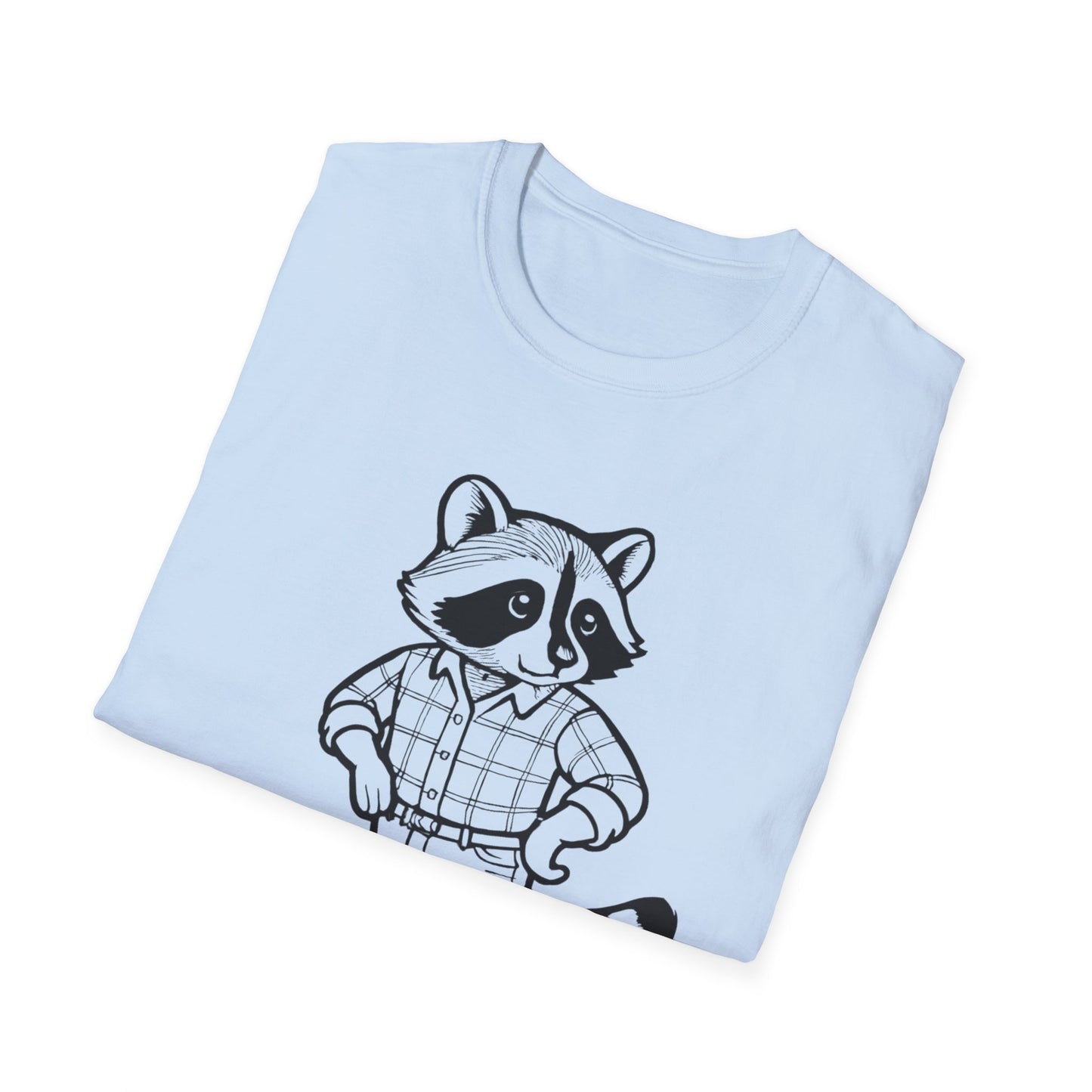 Cowboy Raccoon Graphic Tee Western Country Animal Shirt
