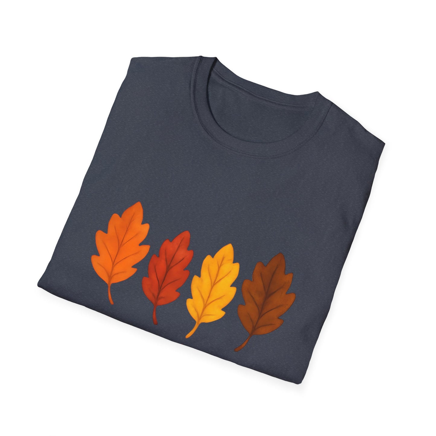 Feeling of Fall Leaves Shirt Cozy Autumn Graphic Tee Unisex Soft style T Shirt