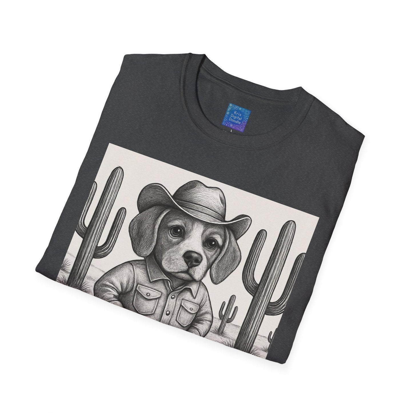 Cowboy Dog T-Shirt, Funny Western Desert Graphic Tee