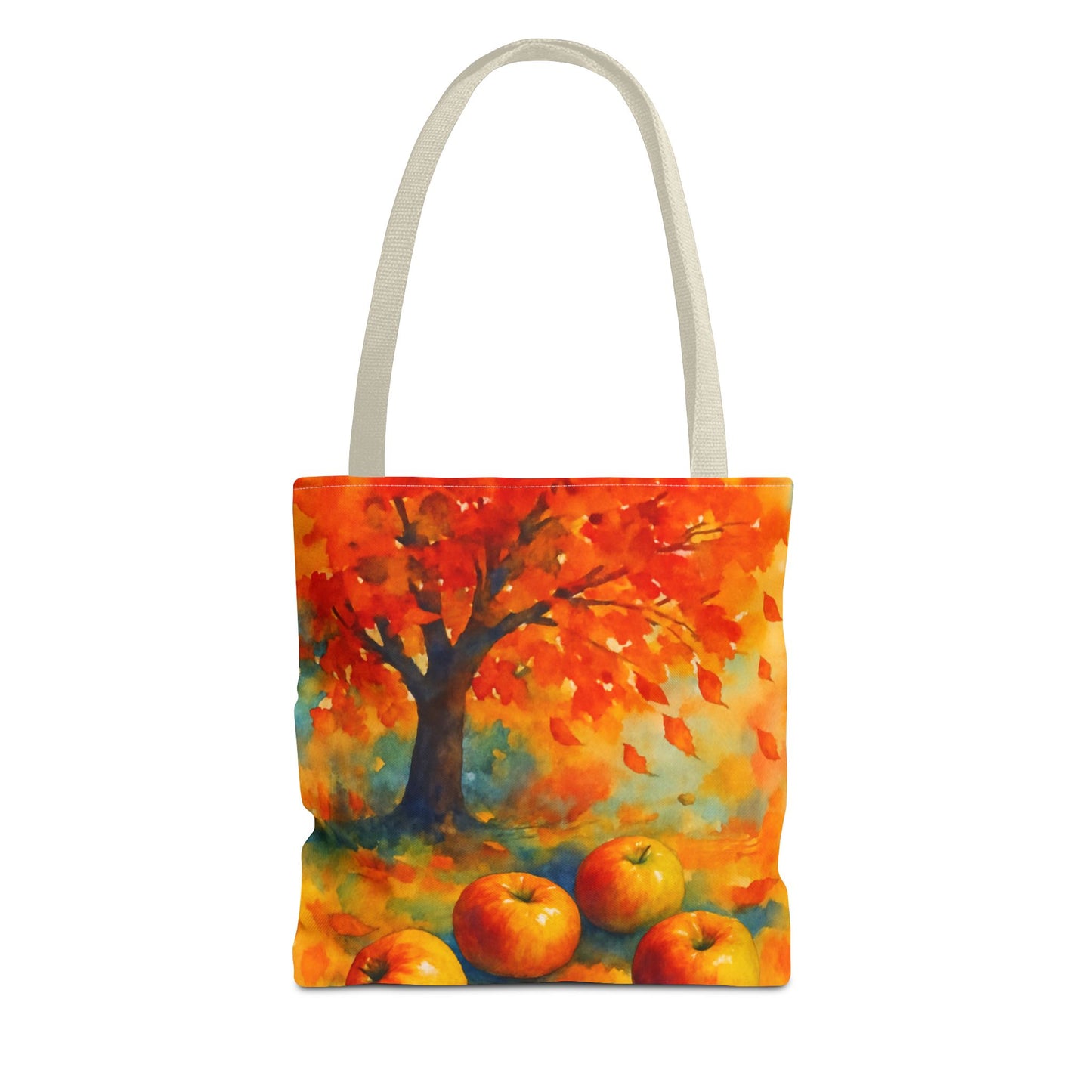 Autumn Apple Orchard Tote Bag Fall Harvest Reusable Shoulder Bag Tote Bag (AOP)