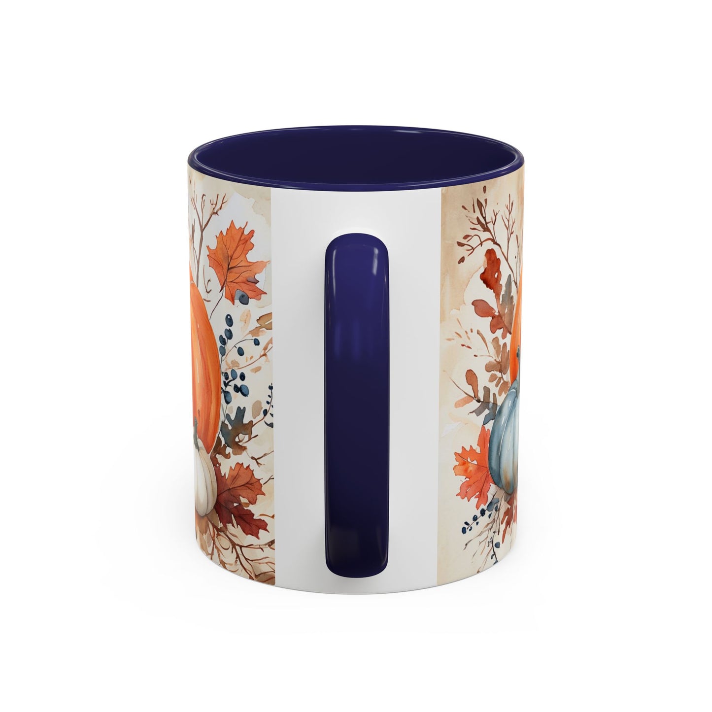 Pumpkin Fall Mug, Autumn Harvest Coffee Cup with Rustic Pumpkin Design