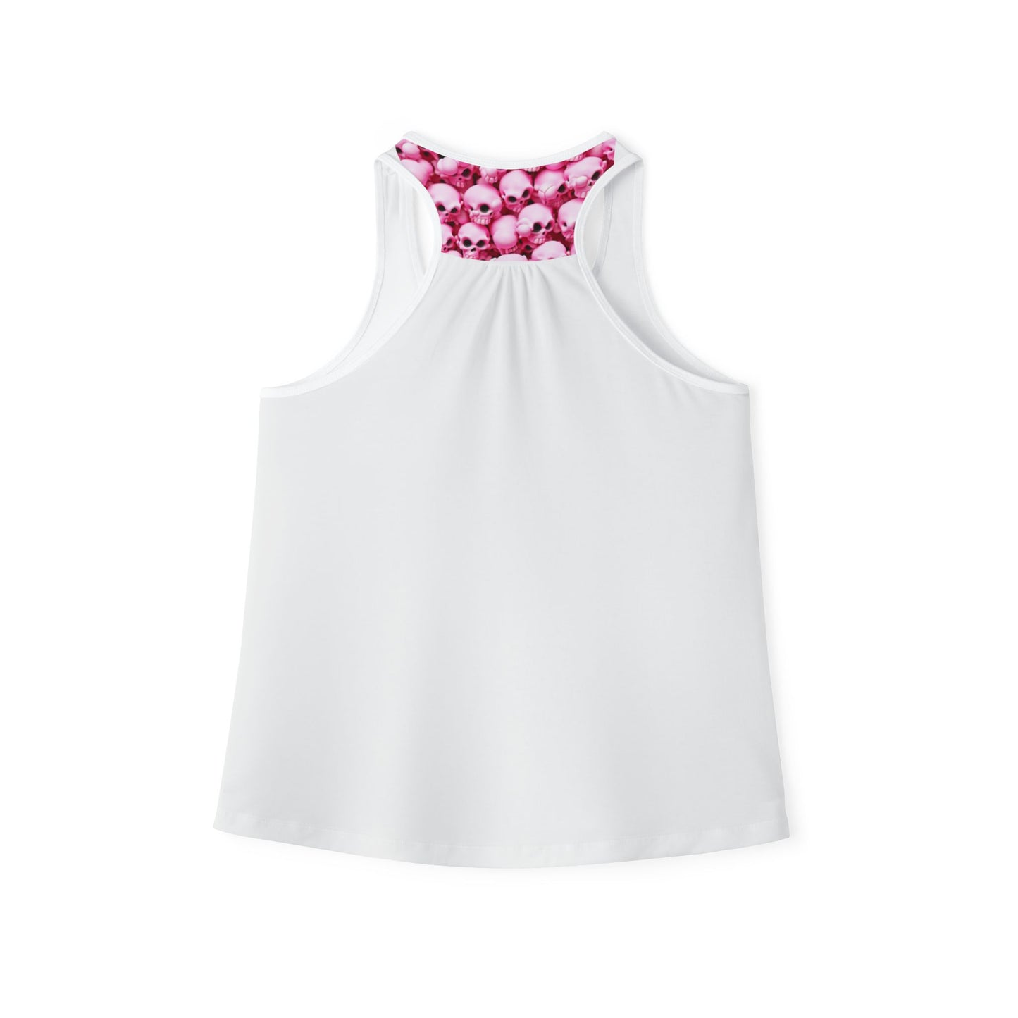 Haunted House Halloween Tank Top Pink Gothic Spooky Skeleton Shirt Womens Racerback Women's Tank Top