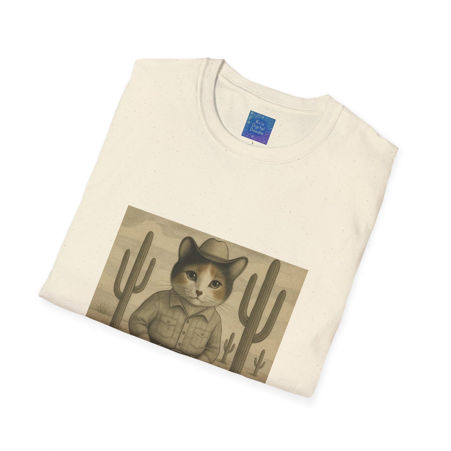 Cowboy Cat Western Graphic T-Shirt, Vintage Country Style Tee