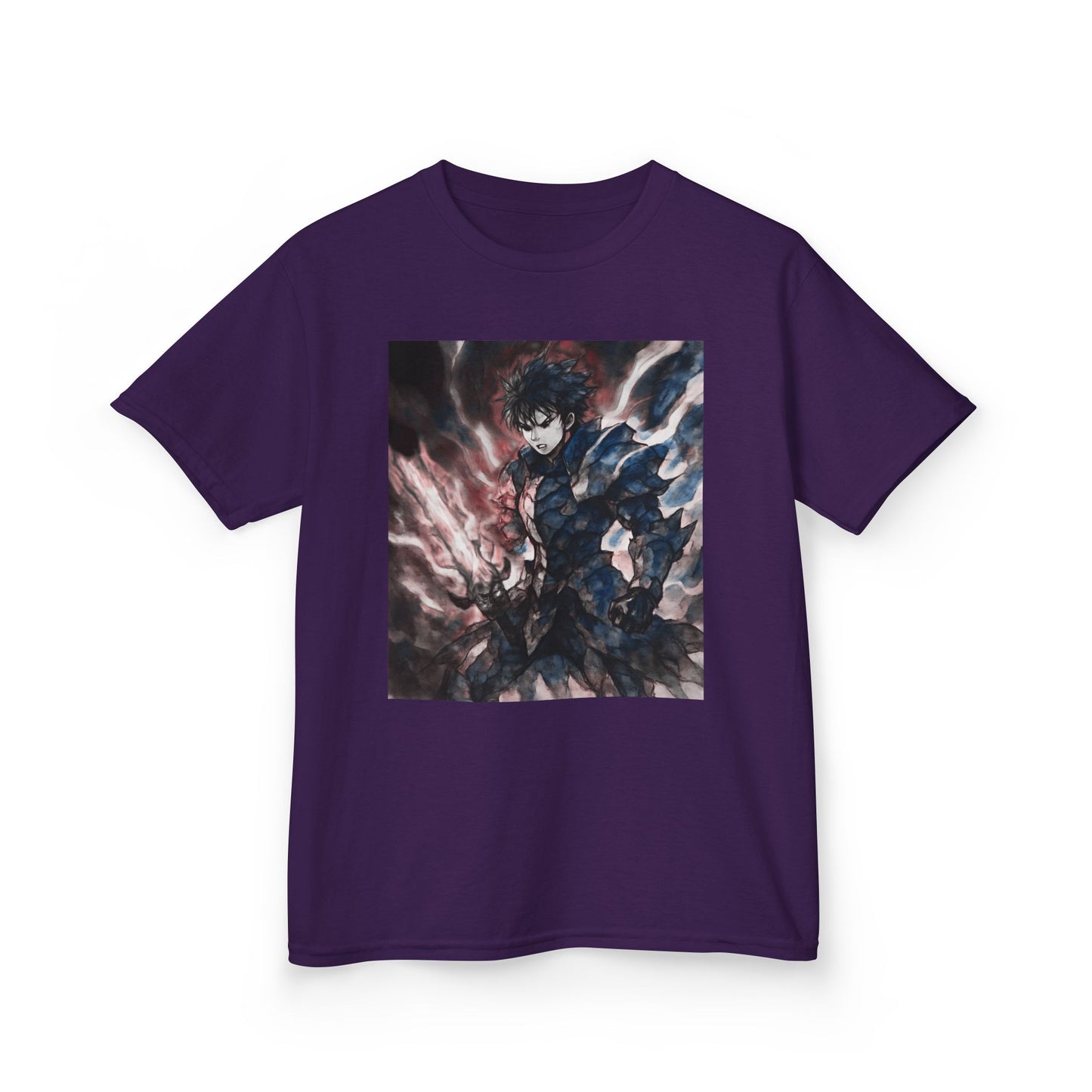 Dark Anime Power T Shirt Edgy Graphic Tee for Fans of Japanese Style Kids Heavy Cotton™ Tee