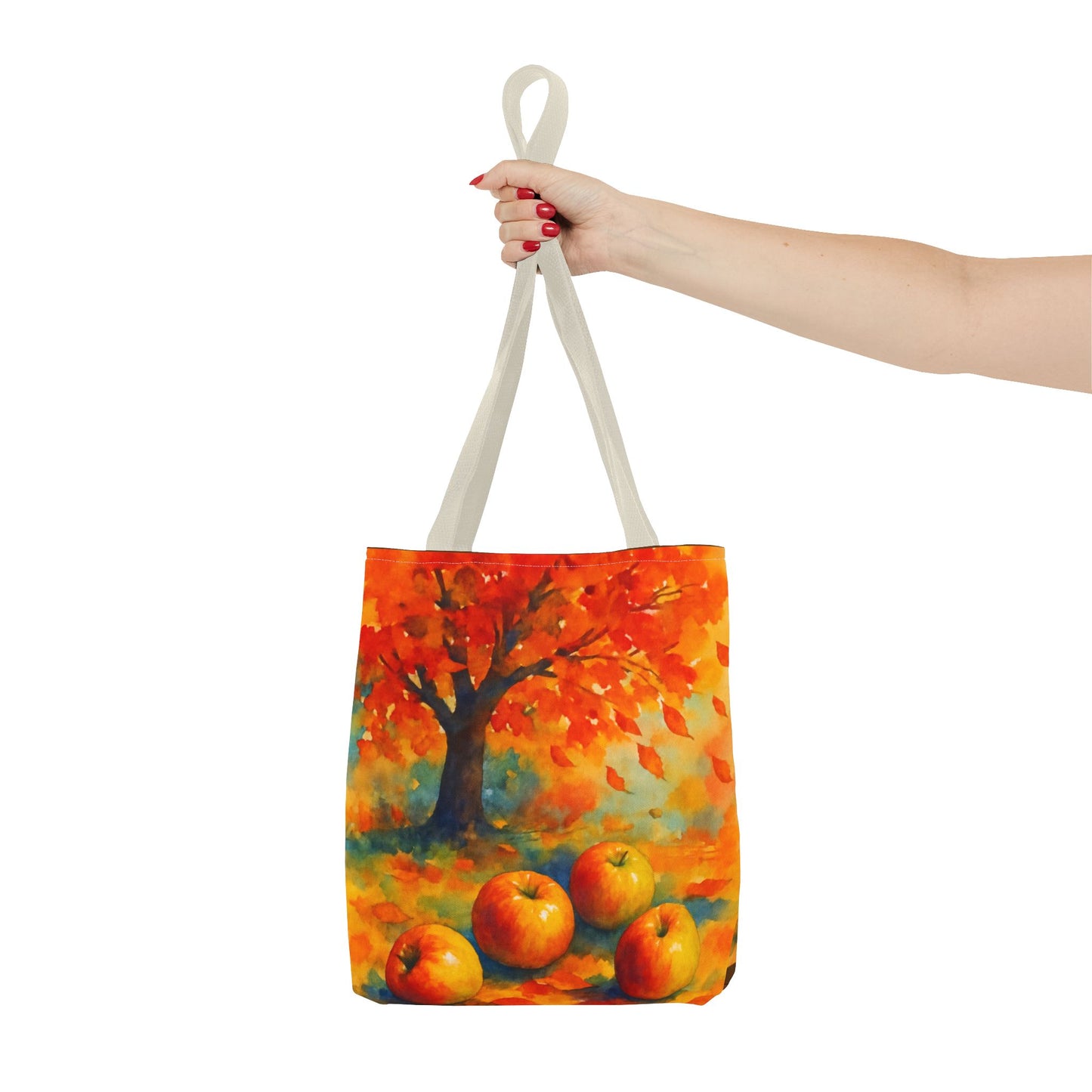 Autumn Apple Orchard Tote Bag Fall Harvest Reusable Shoulder Bag Tote Bag (AOP)