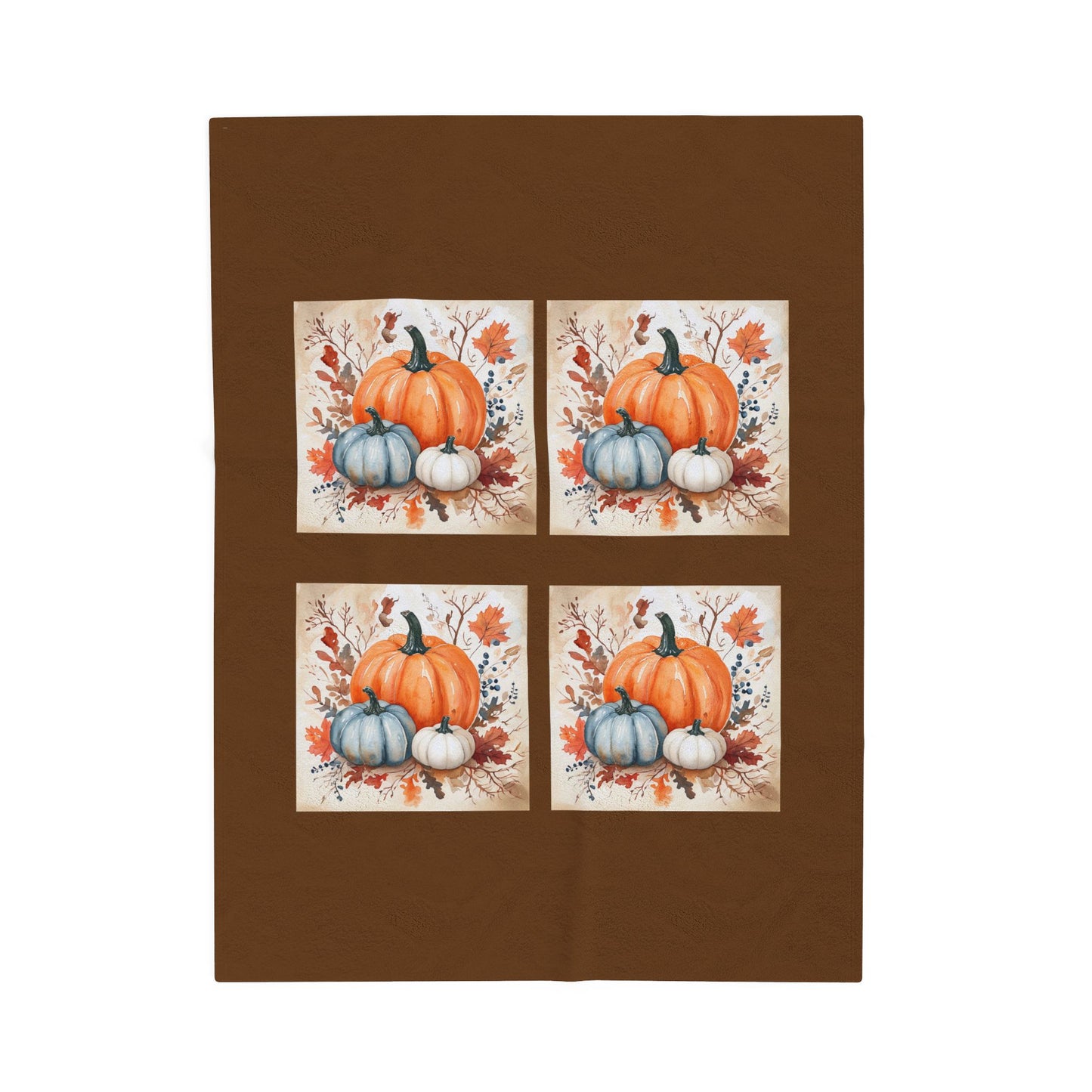 Pumpkin Fall Blanket, Cozy Autumn Decor Plush Throw