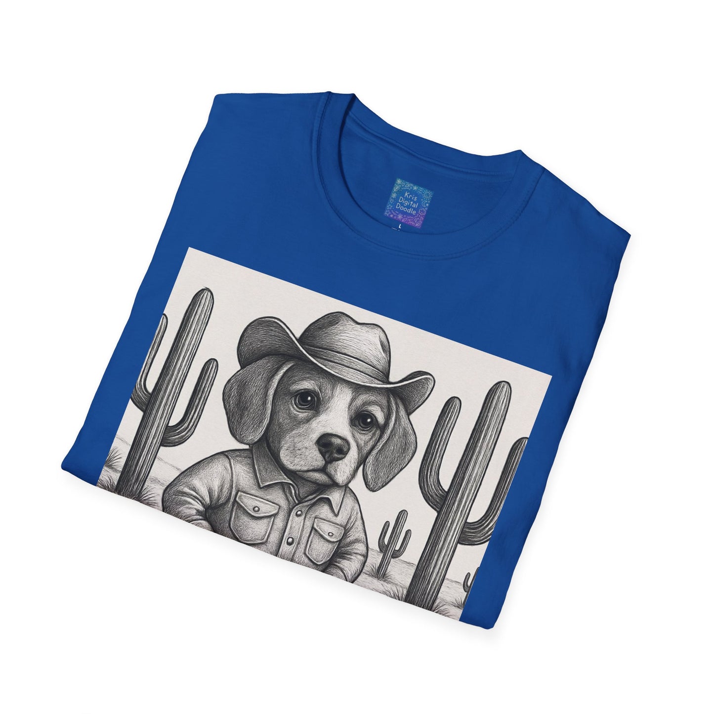 Cowboy Dog T-Shirt, Funny Western Desert Graphic Tee