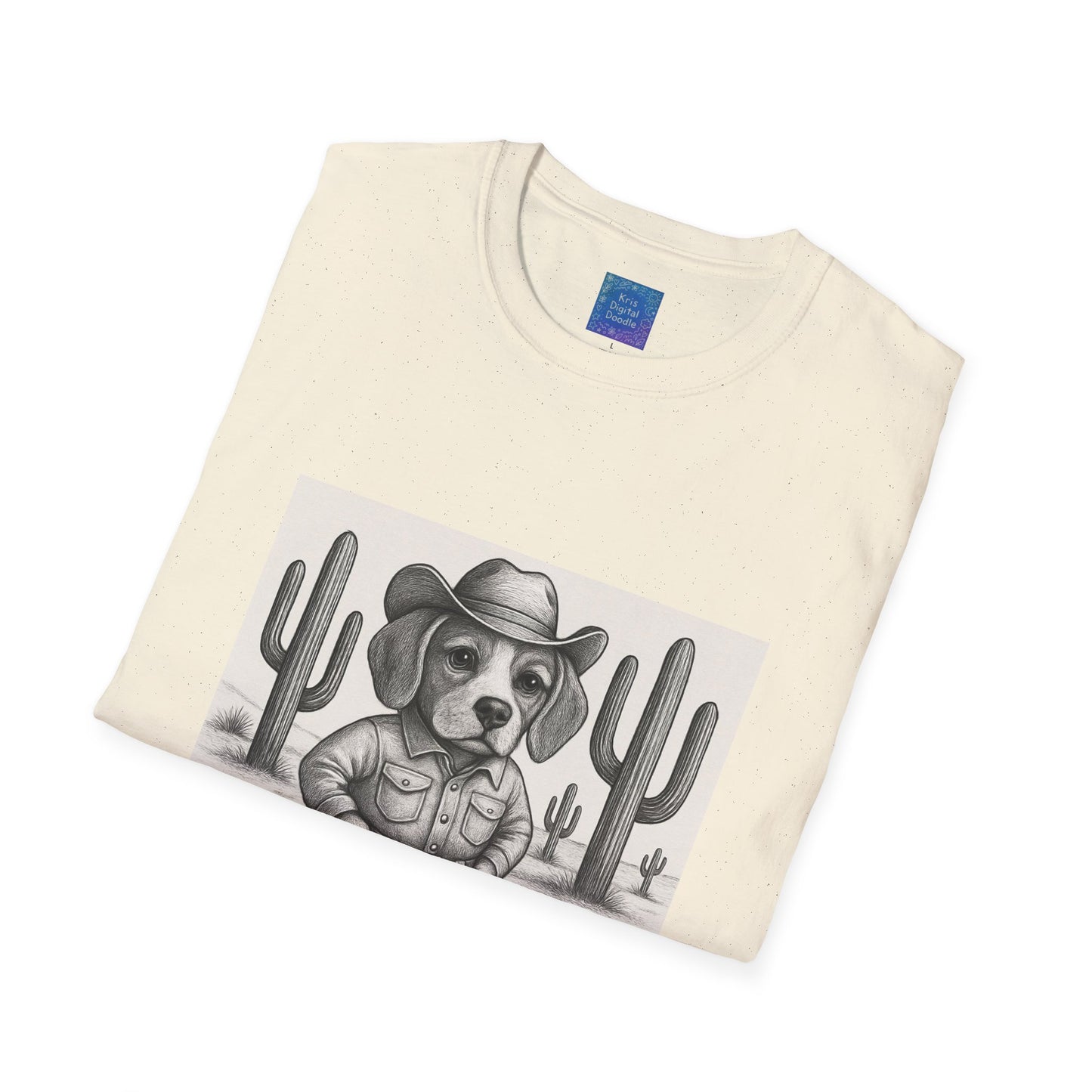 Cowboy Dog T-Shirt, Funny Western Desert Graphic Tee