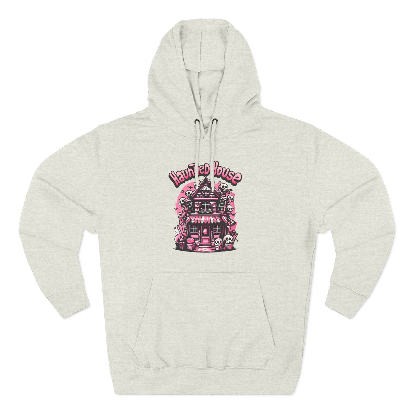 Haunted House Hoodie , Gothic Skull Graphic Halloween Sweatshirt