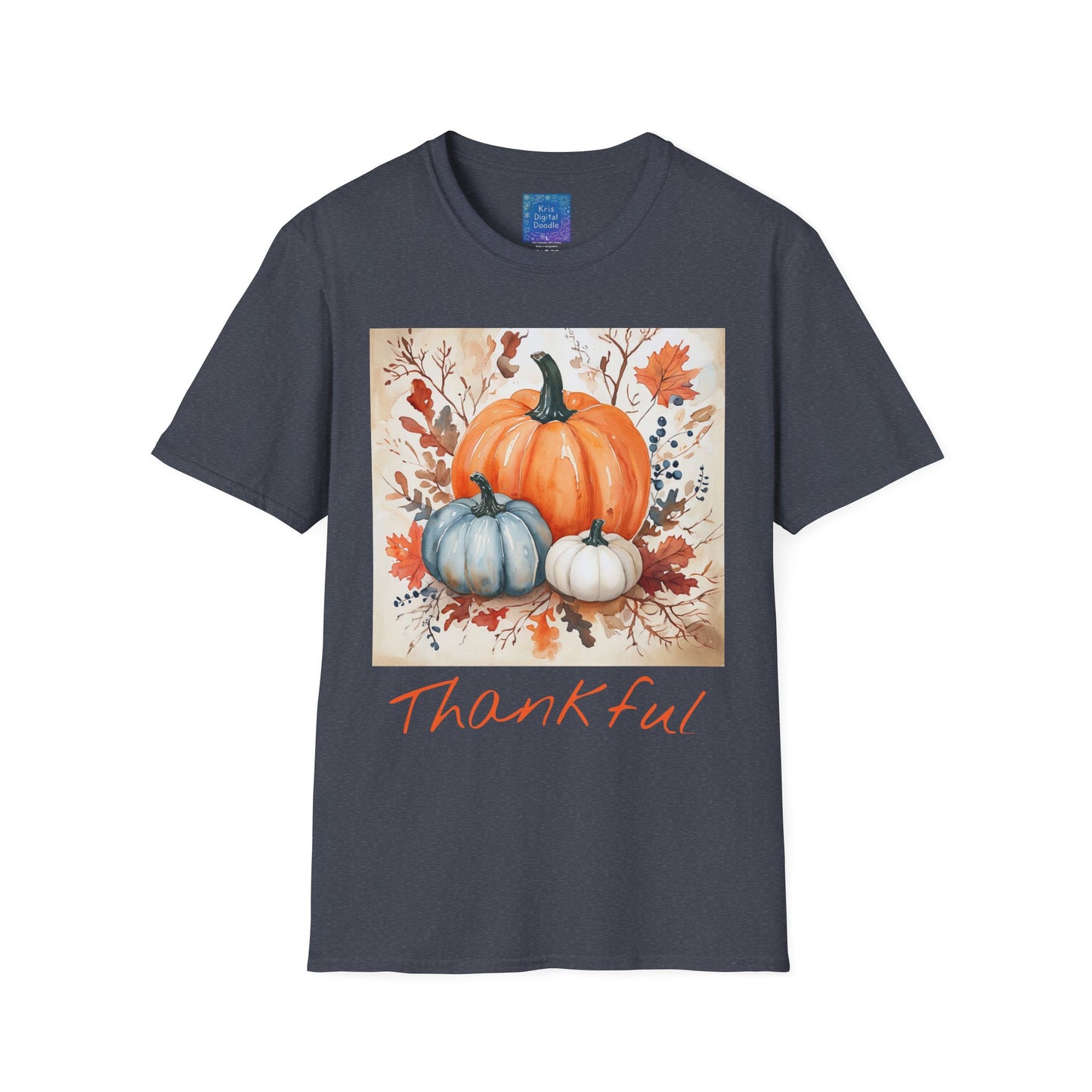 Thankful Pumpkin T-Shirt, Fall Harvest Graphic Tee