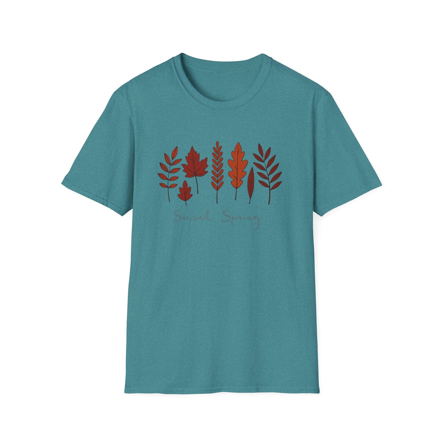 Second Spring Fall Shirt Autumn Leaves TShirt Neutral Cozy Thanksgiving Tee Fall Graphic Tee for Women Unisex TShirt