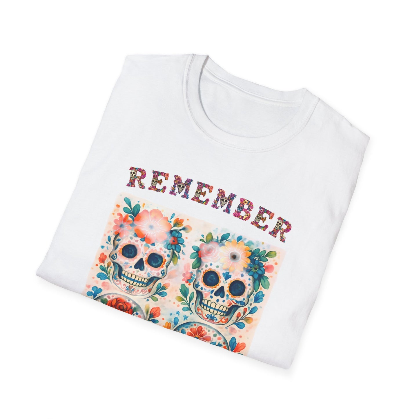 Día de los Muertos Shirt Sugar Skull Memorial Tee Remember Day of the Dead T Shirt