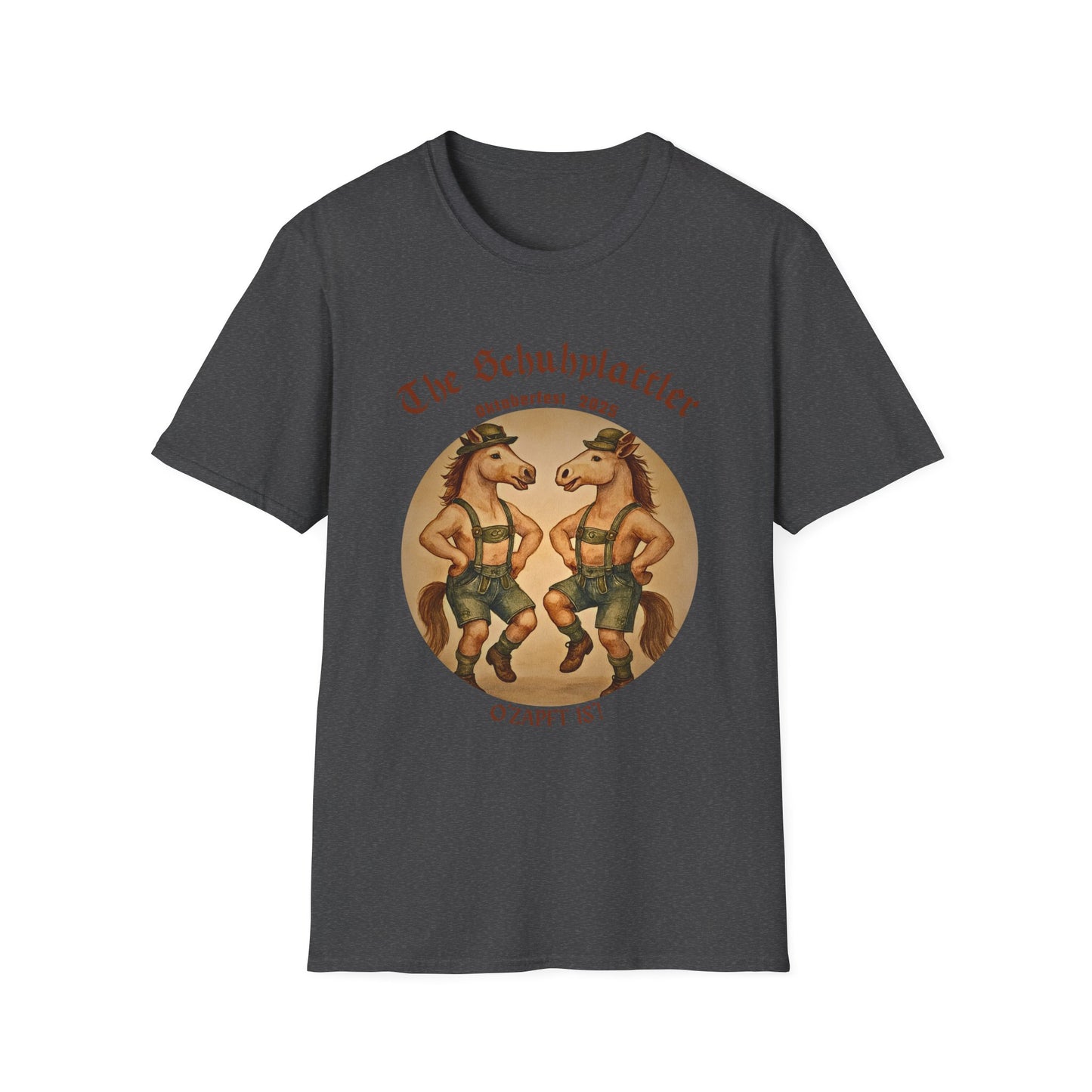 Oktoberfest Horse Dancer T Shirt Funny Bavarian Schuhplattler Tee Unisex Soft style T Shirt