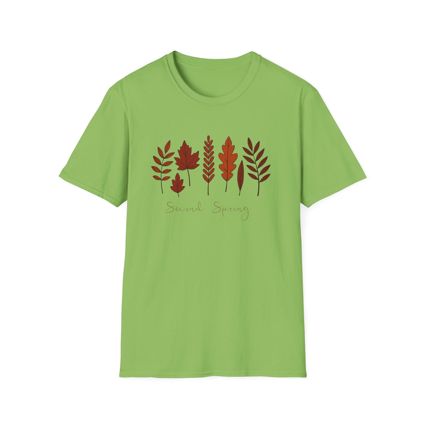Second Spring Fall Shirt Autumn Leaves TShirt Neutral Cozy Thanksgiving Tee Fall Graphic Tee for Women Unisex TShirt