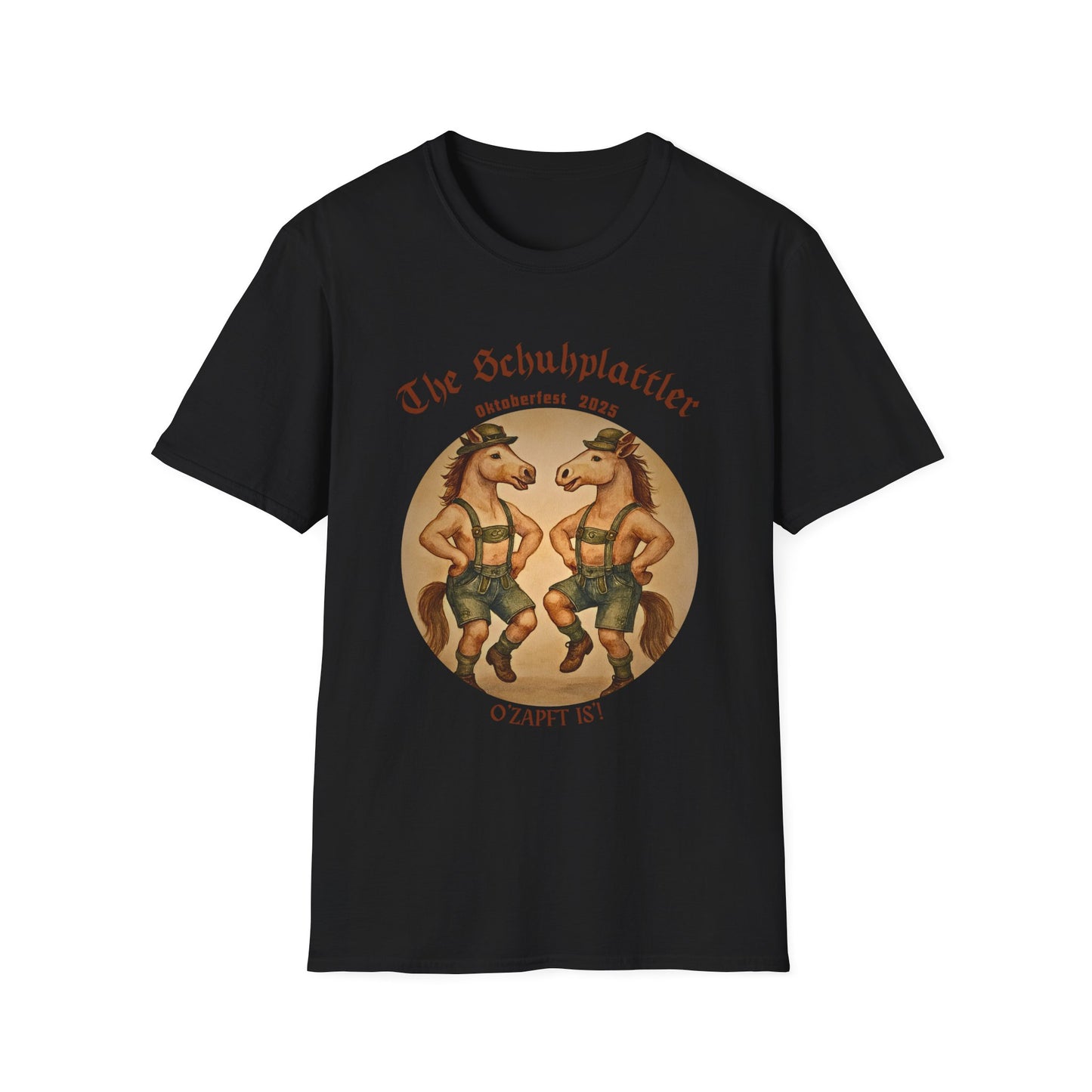 Oktoberfest Horse Dancer T Shirt Funny Bavarian Schuhplattler Tee Unisex Soft style T Shirt