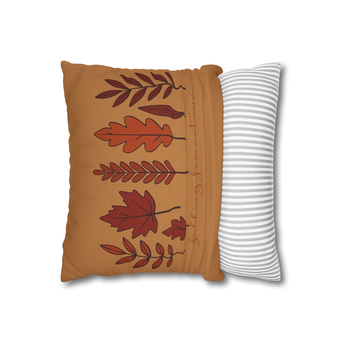 Falling for Autumn Leaves Pillow Cozy Fall Decorative Throw Cushion for Home Décor