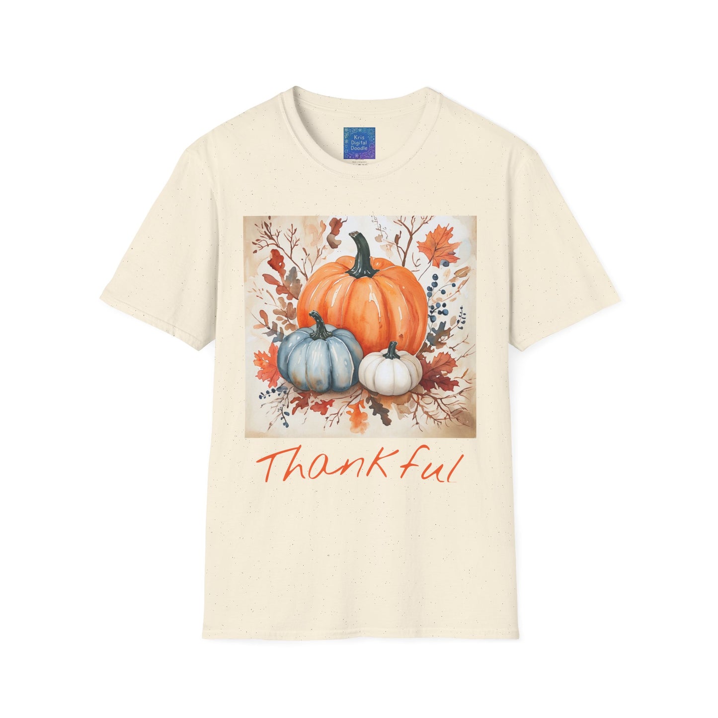 Thankful Pumpkin T-Shirt, Fall Harvest Graphic Tee