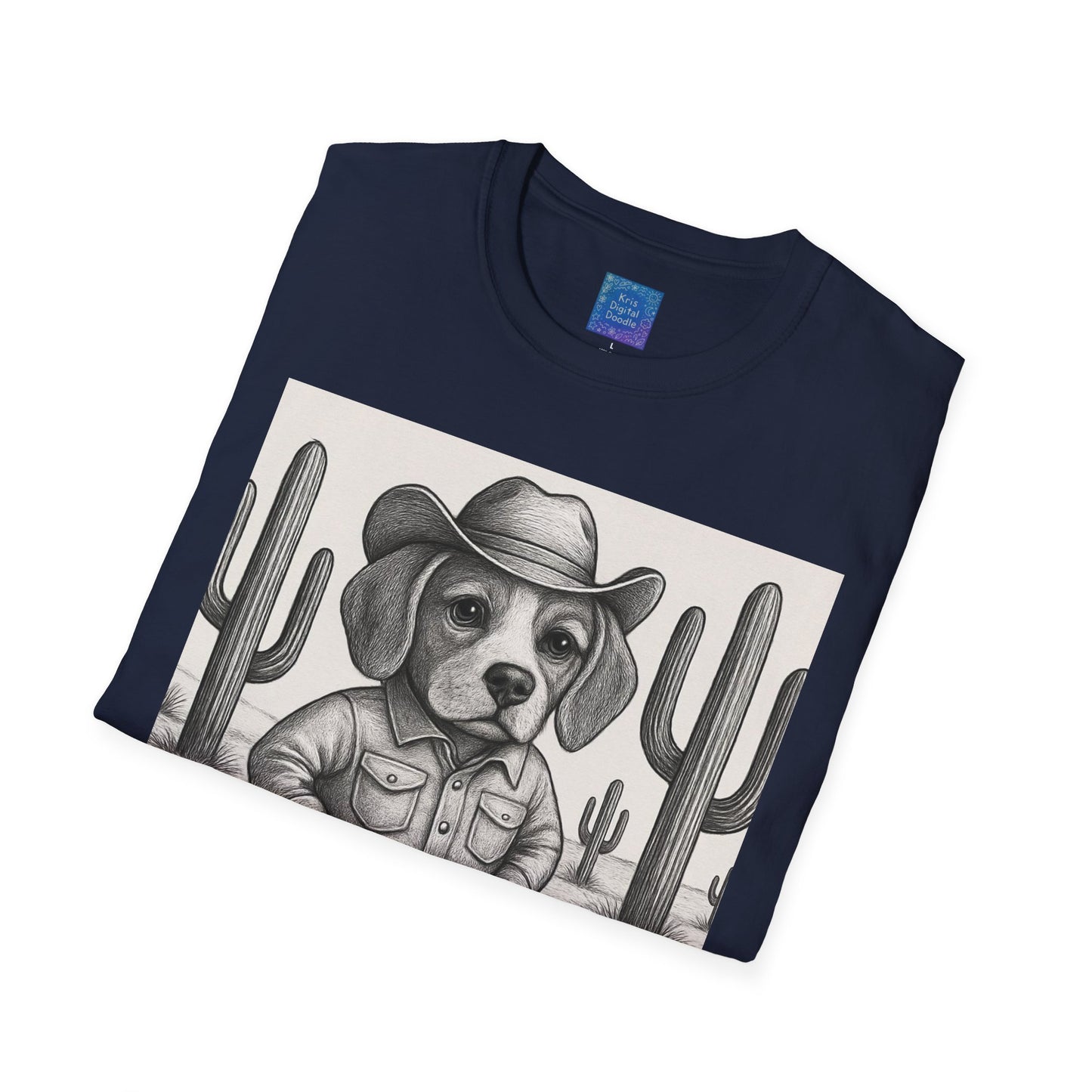 Cowboy Dog T-Shirt, Funny Western Desert Graphic Tee