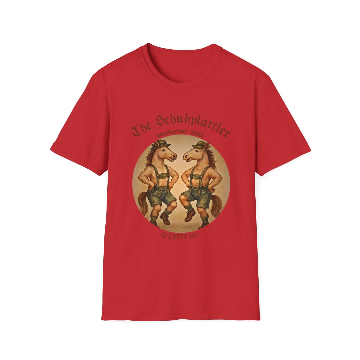 Oktoberfest Horse Dancer T Shirt Funny Bavarian Schuhplattler Tee Unisex Soft style T Shirt