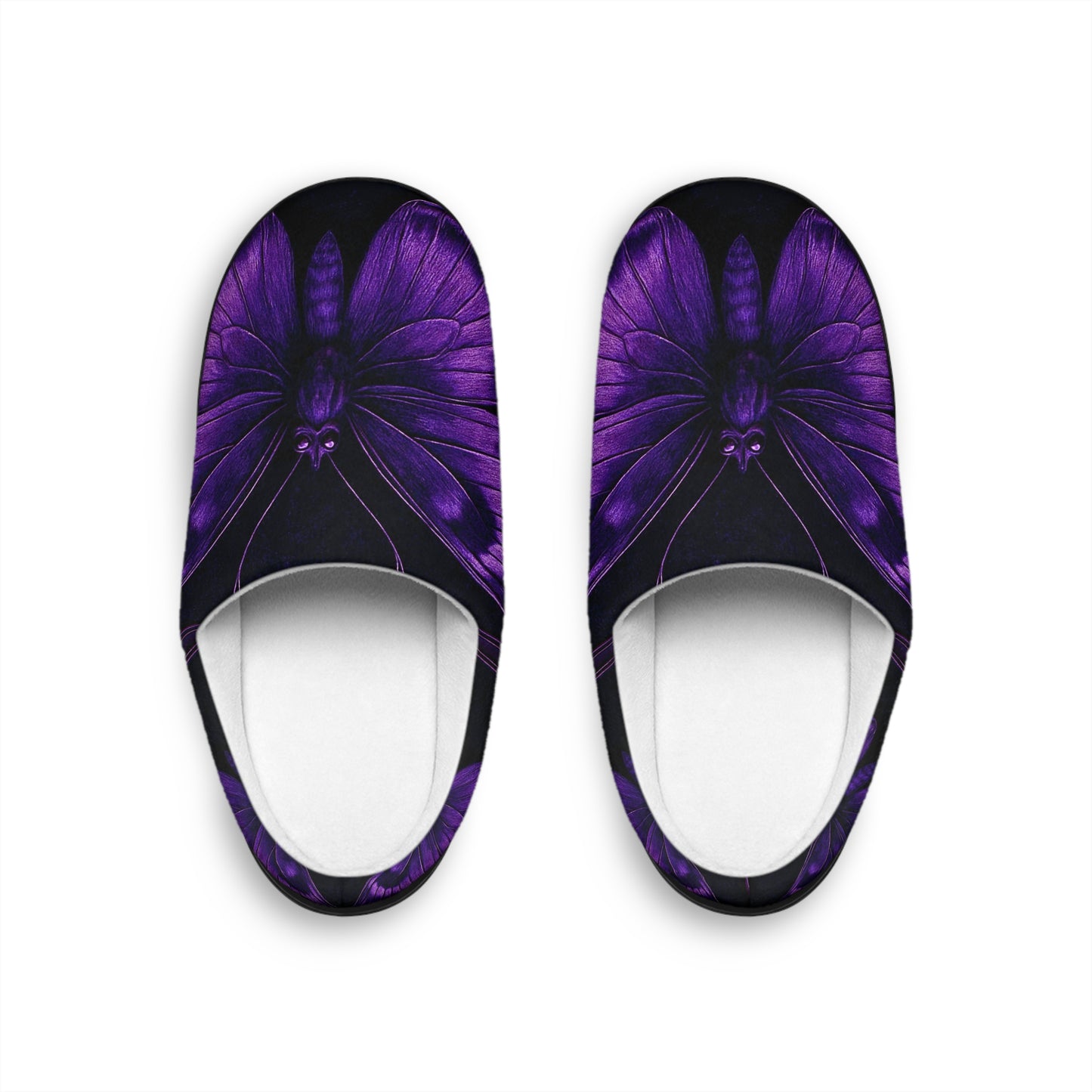 Purple Butterfly Slippers Cozy Indoor Shoes with Bold Design