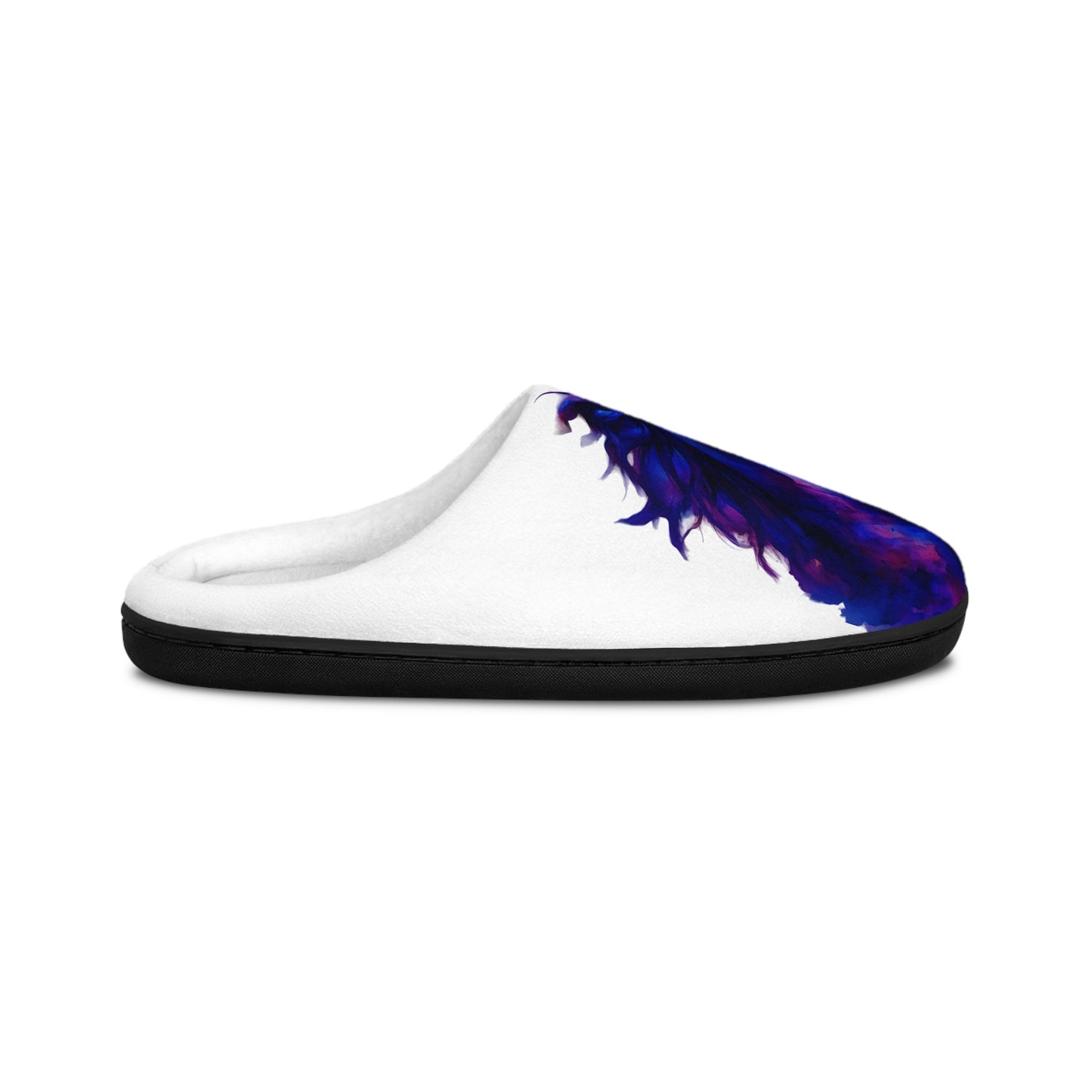 Western Horse Slippers Cozy Indoor House Shoes with Purple Horse Art