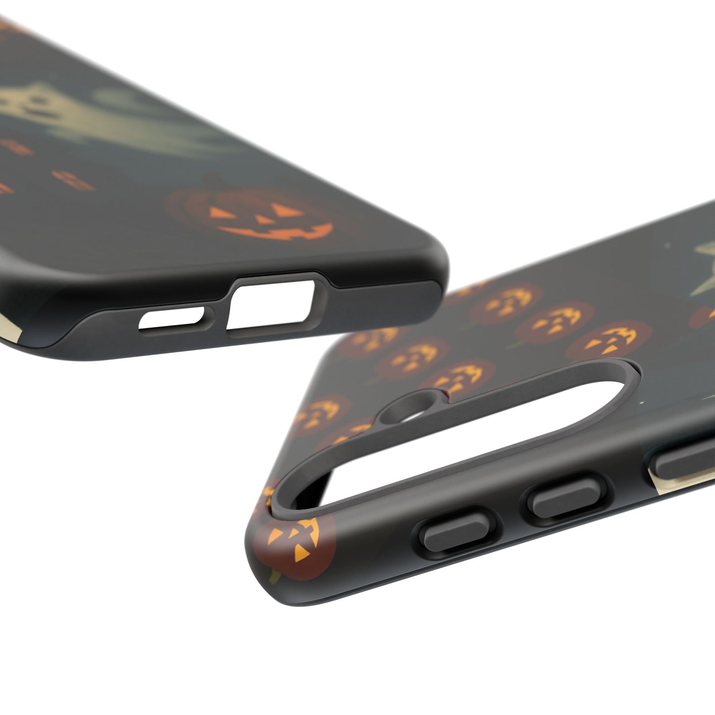 Phone Case, Halloween Haunted House Cat Ghost iPhone 16, 15, 14, Pixel 8, 6 Samsung Galaxy 25, 24, 23