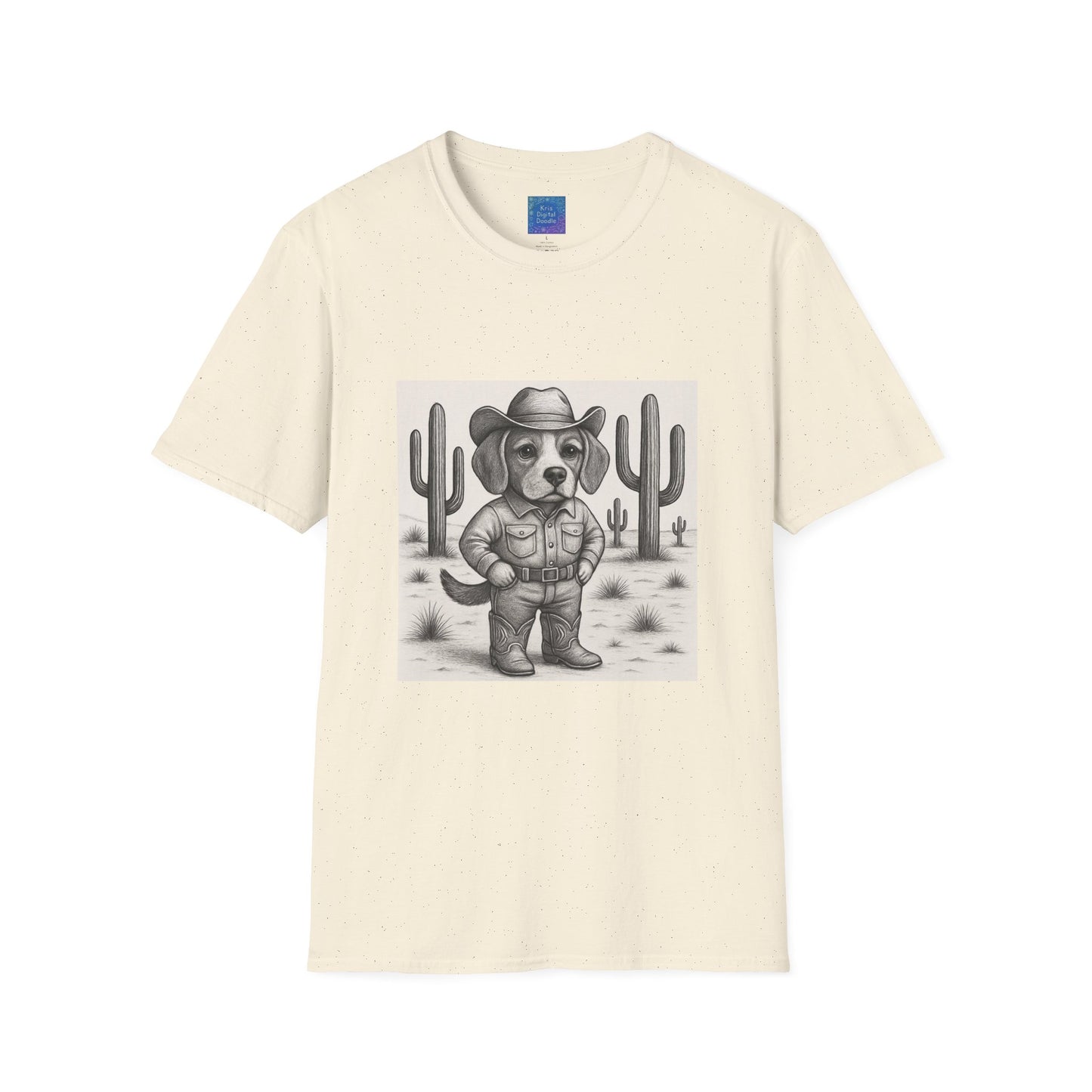 Cowboy Dog T-Shirt, Funny Western Desert Graphic Tee