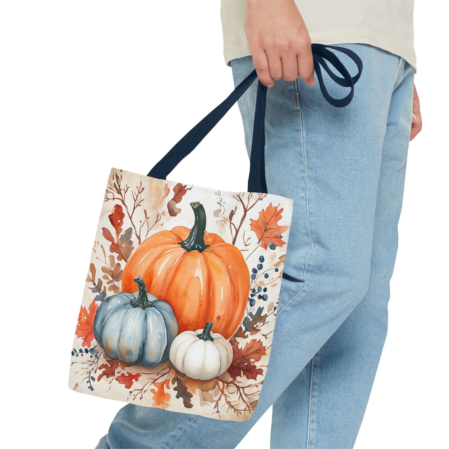 Pumpkin Harvest Tote Bag, Fall Farmhouse Autumn Market Bag