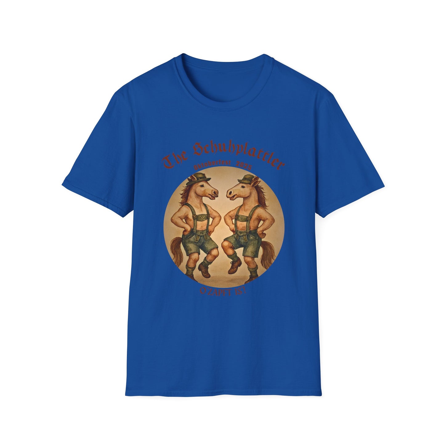 Oktoberfest Horse Dancer T Shirt Funny Bavarian Schuhplattler Tee Unisex Soft style T Shirt