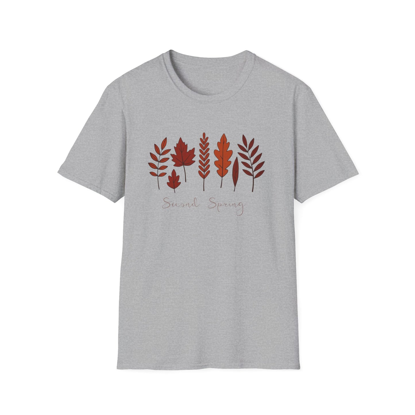Second Spring Fall Shirt Autumn Leaves TShirt Neutral Cozy Thanksgiving Tee Fall Graphic Tee for Women Unisex TShirt