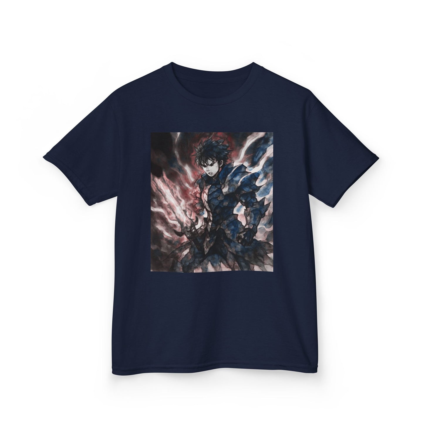 Dark Anime Power T Shirt Edgy Graphic Tee for Fans of Japanese Style Kids Heavy Cotton™ Tee