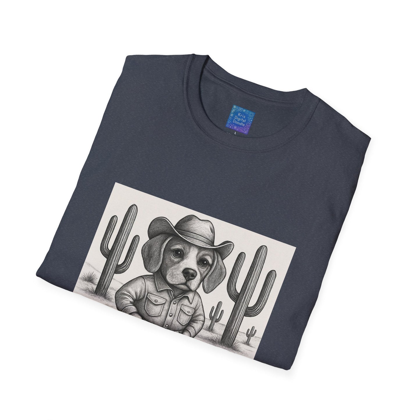 Cowboy Dog T-Shirt, Funny Western Desert Graphic Tee