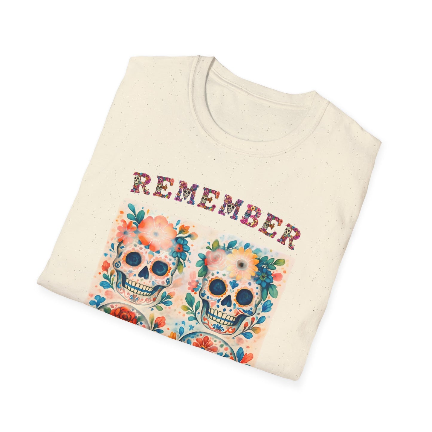 Día de los Muertos Shirt Sugar Skull Memorial Tee Remember Day of the Dead T Shirt