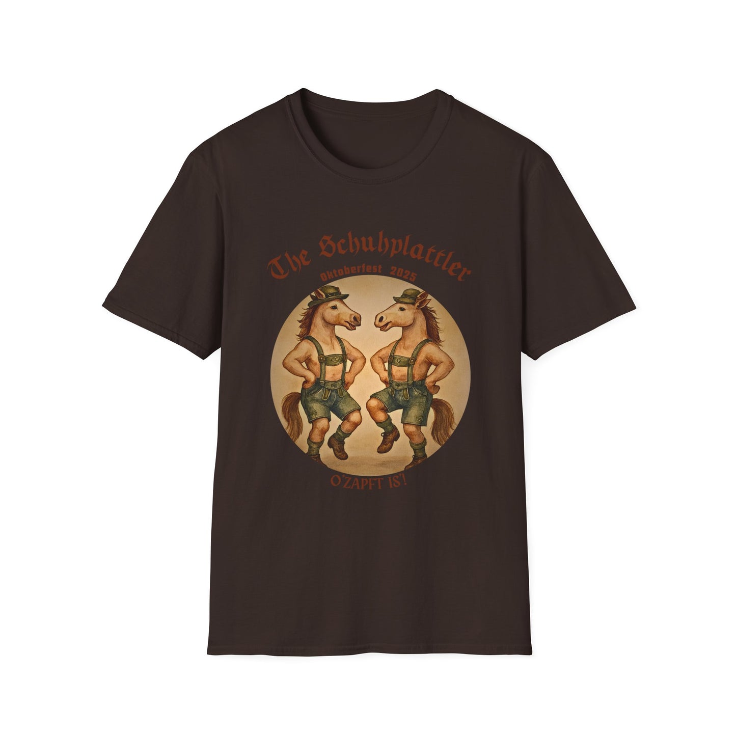 Oktoberfest Horse Dancer T Shirt Funny Bavarian Schuhplattler Tee Unisex Soft style T Shirt