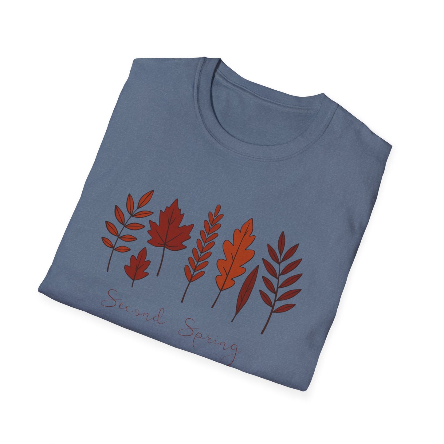 Second Spring Fall Shirt Autumn Leaves TShirt Neutral Cozy Thanksgiving Tee Fall Graphic Tee for Women Unisex TShirt