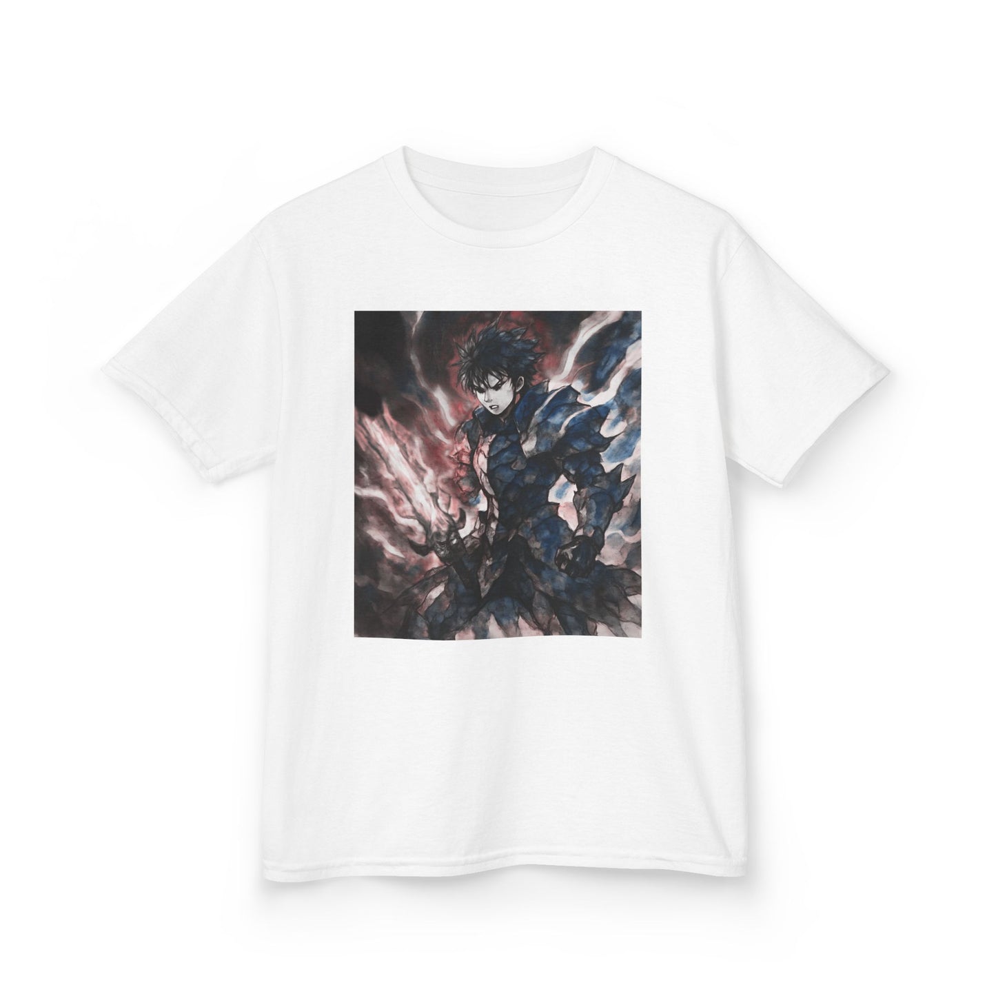Dark Anime Power T Shirt Edgy Graphic Tee for Fans of Japanese Style Kids Heavy Cotton™ Tee