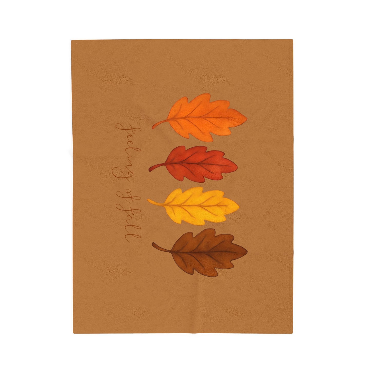 Feeling of Fall Blanket with Autumn Leaves, Cozy Fall Throw Blanket, Seasonal Fall Decor Bedding, Warm Autumn Home Blanket Gift