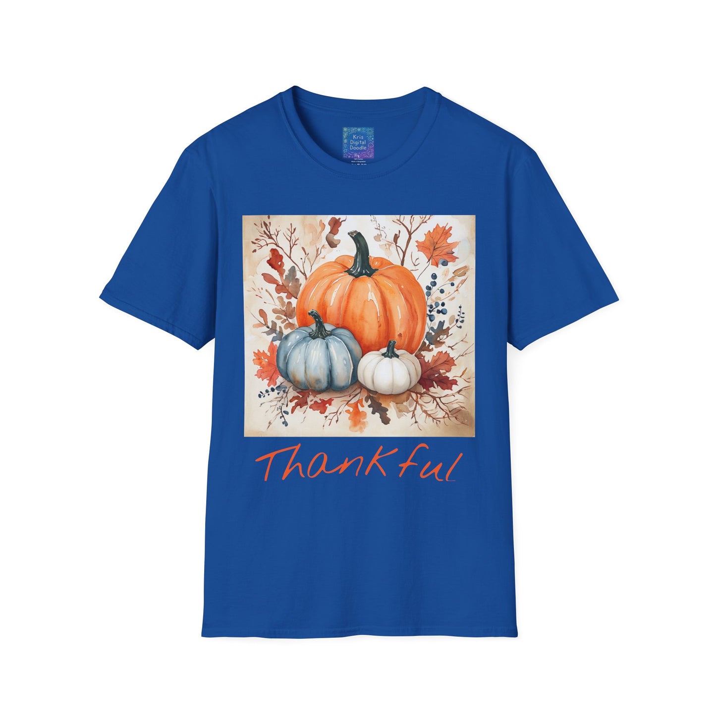 Thankful Pumpkin T-Shirt, Fall Harvest Graphic Tee