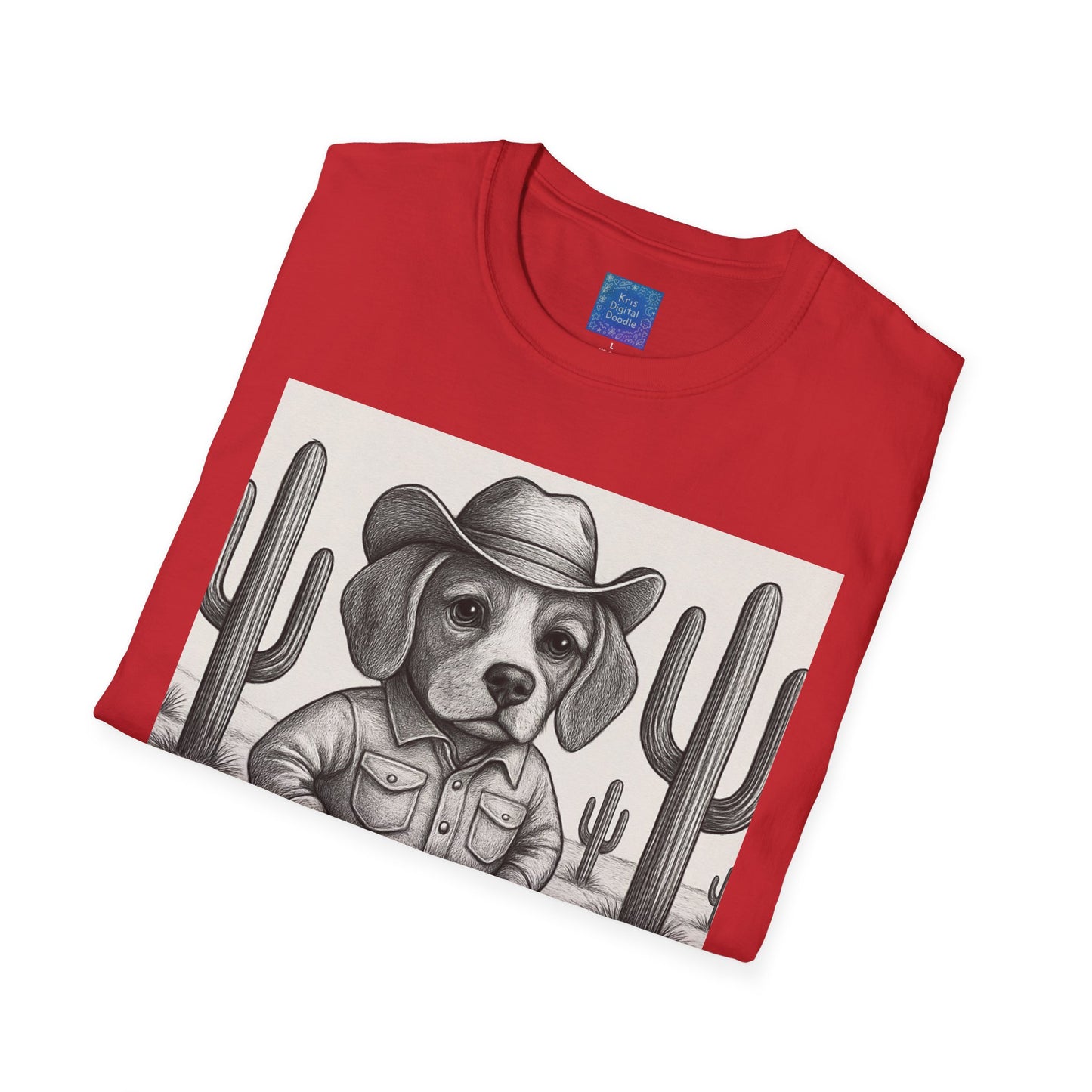 Cowboy Dog T-Shirt, Funny Western Desert Graphic Tee