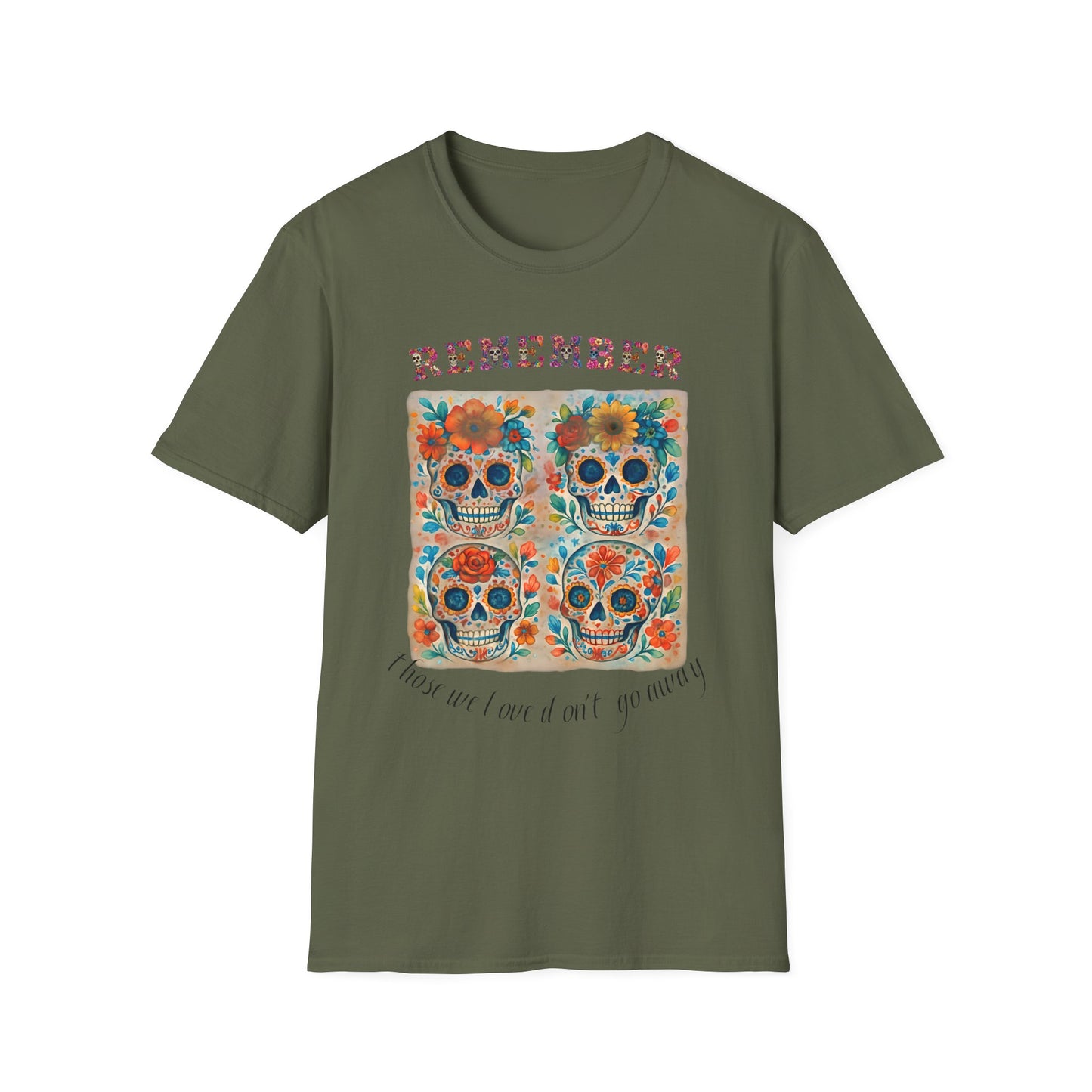 Día de los Muertos Shirt Sugar Skull Memorial Tee Remember Day of the Dead T Shirt