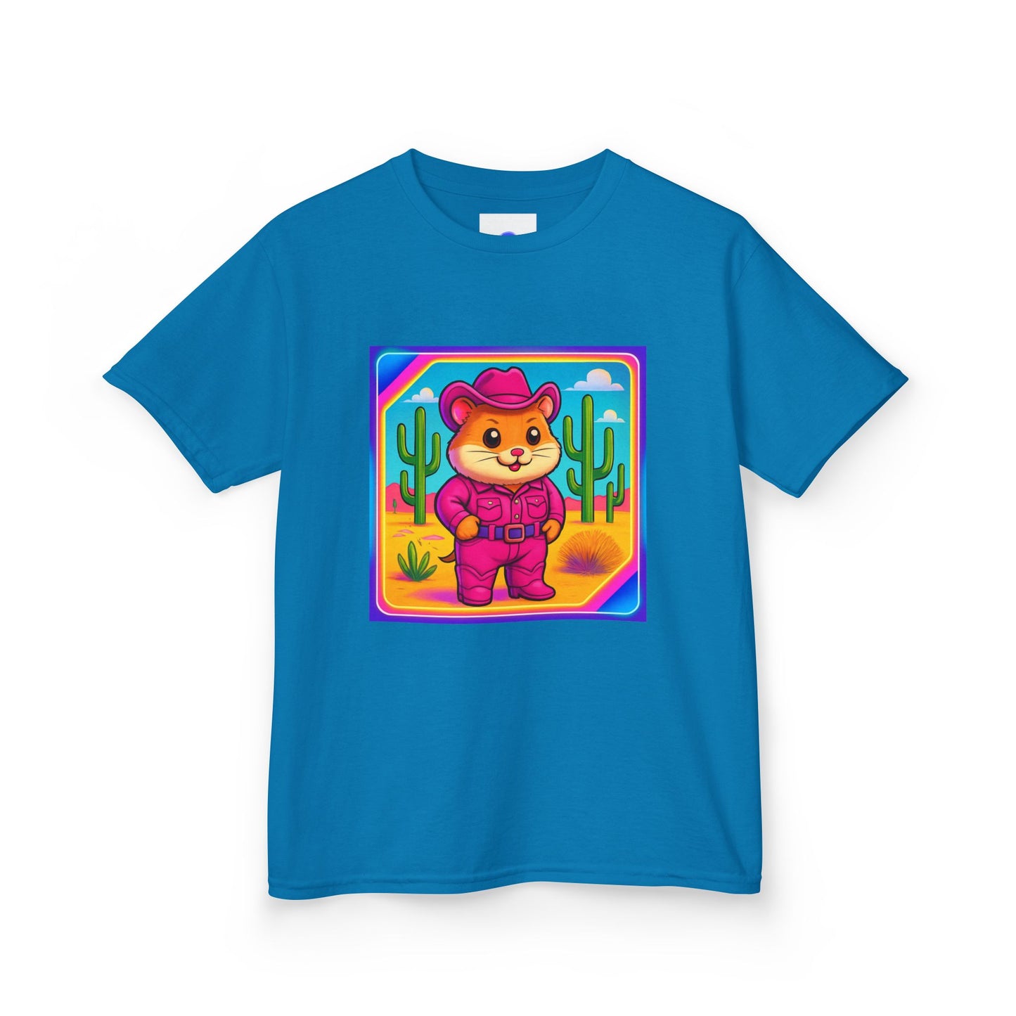 Whimsical Cowboy Hamster T-Shirt, Cute Western Desert Animal Tee, boys girls, unisex, cowgirl